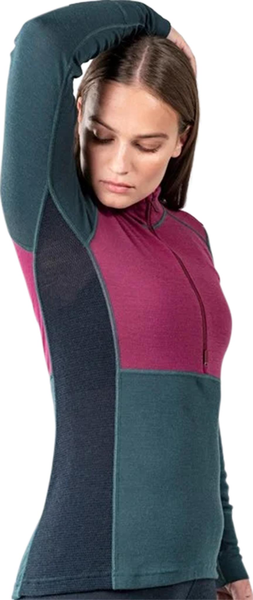 Product gallery image number 4 for product Lauparen Merino 190 Zip Neck T-Shirt - Women's