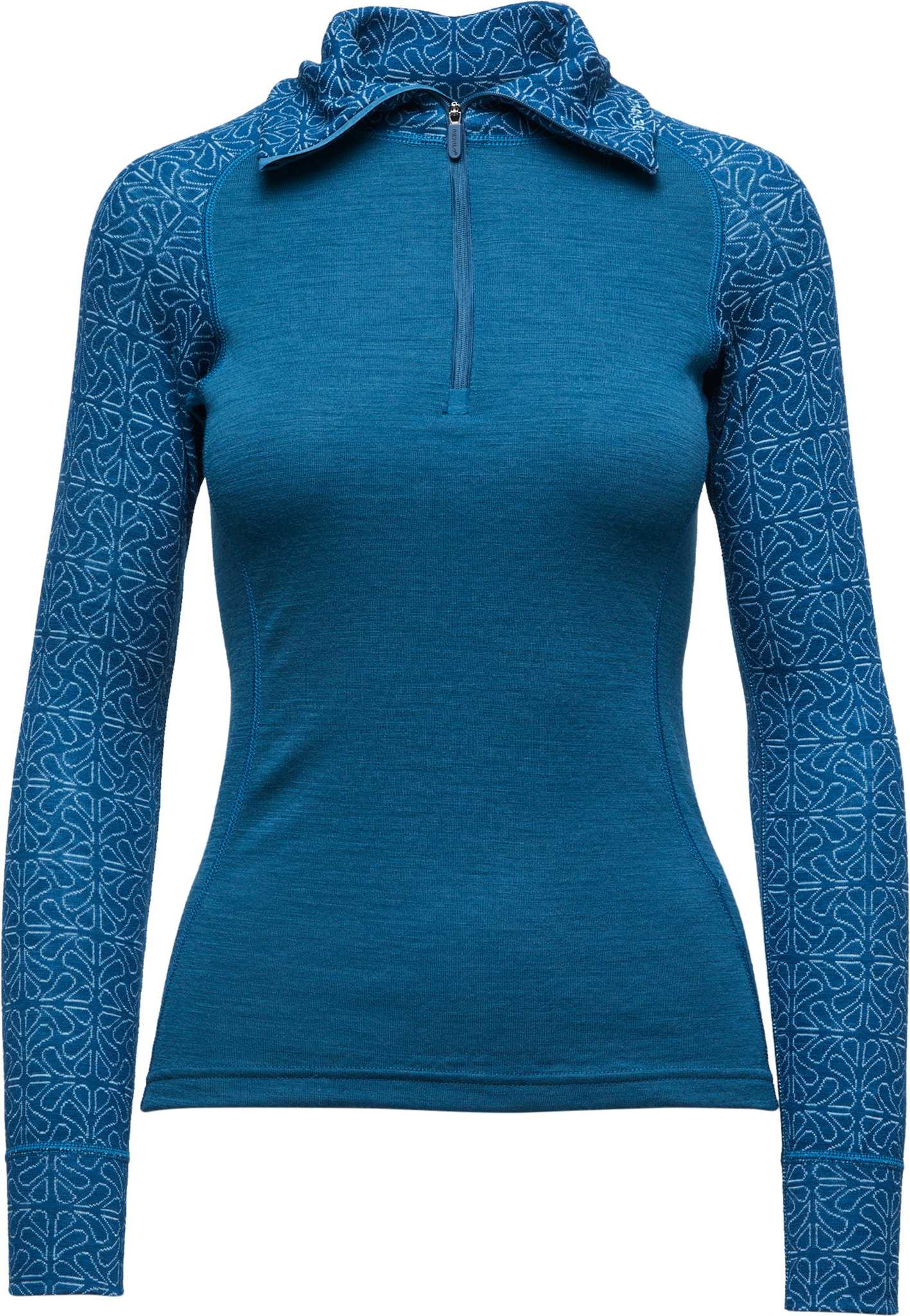 Product image for Duo Active Merino 205 Zip Neck Long Sleeve T-Shirt - Women's