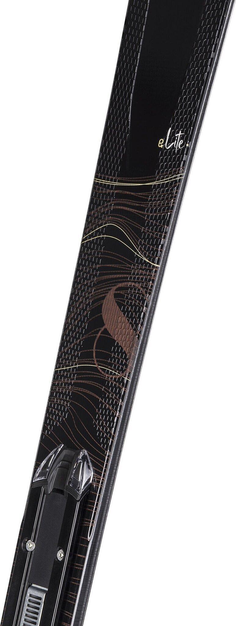 Product gallery image number 7 for product E Lite 8 On Piste Skis with NX 12 Konect GW B80 B-W Gold Ski Bindings - Women's