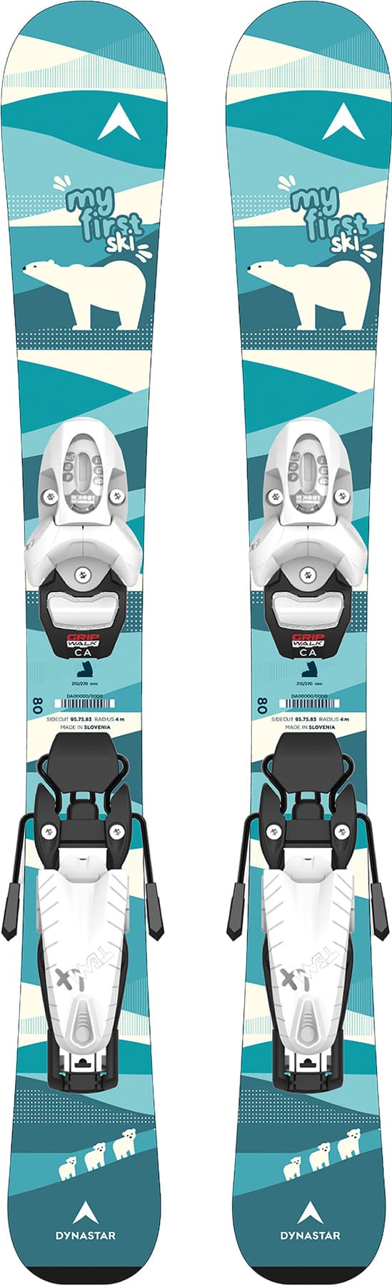 Product image for My First Ski Team 4 All-Mountain Skis with GW B76 Ski Bindings - Junior