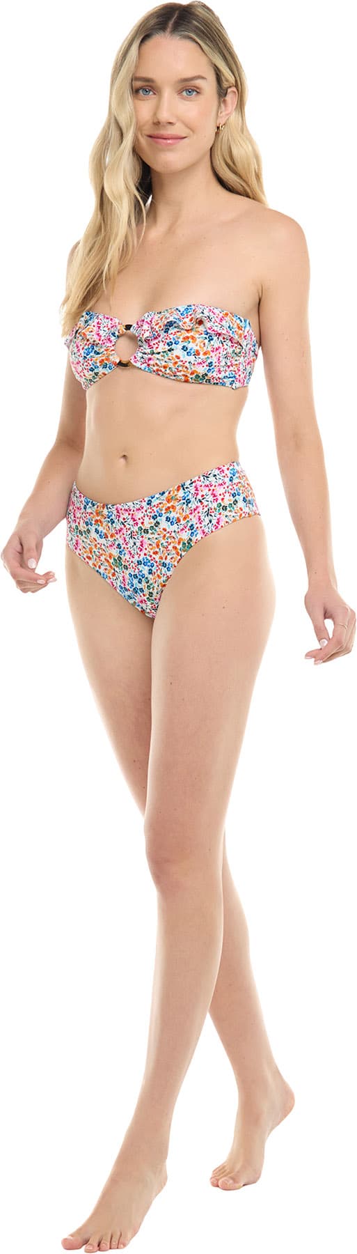 Product gallery image number 3 for product Aria Floralscape Bandeau Bikini Top - Women's