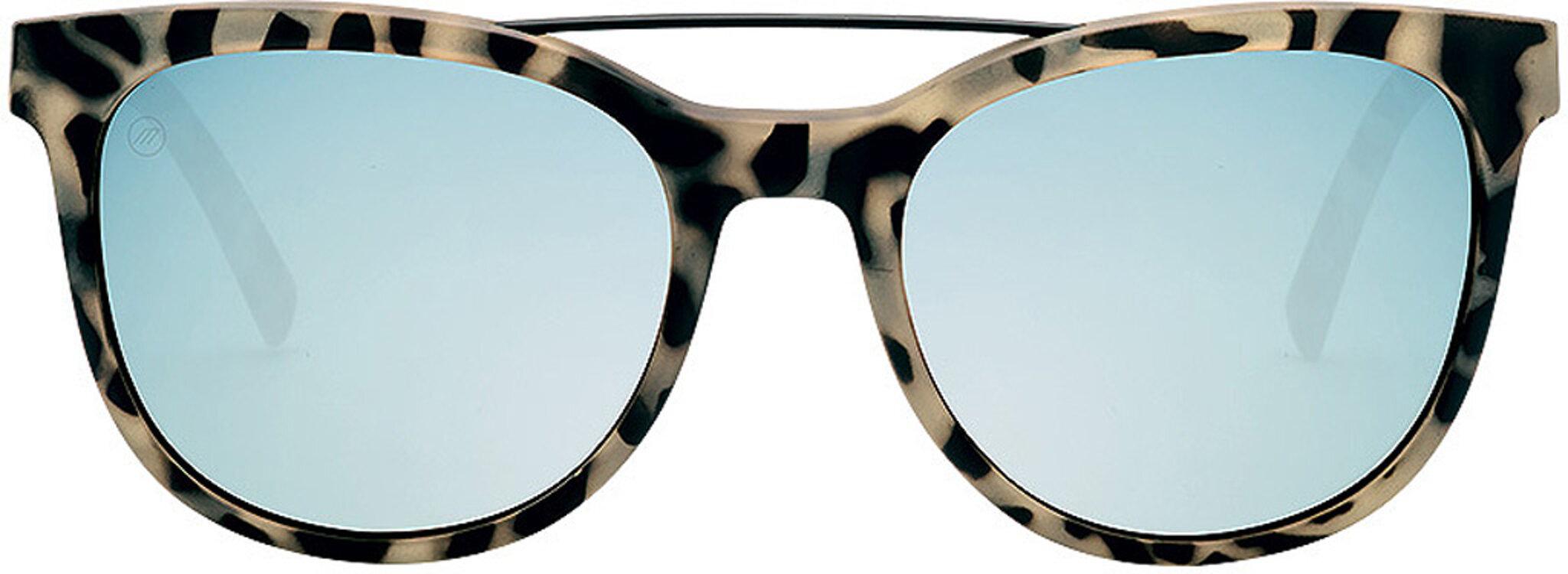 Product gallery image number 2 for product Bengal Wire Sunglasses - Nude Tort - Rose Sky Blue Chrome Lens - Unisex