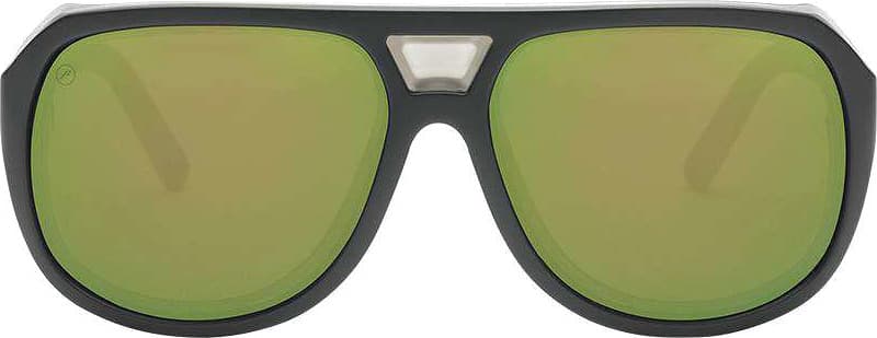 Product gallery image number 1 for product Stacker Sunglasses - Matte Black - Bronze Green Polarized Oro Lens - Men's