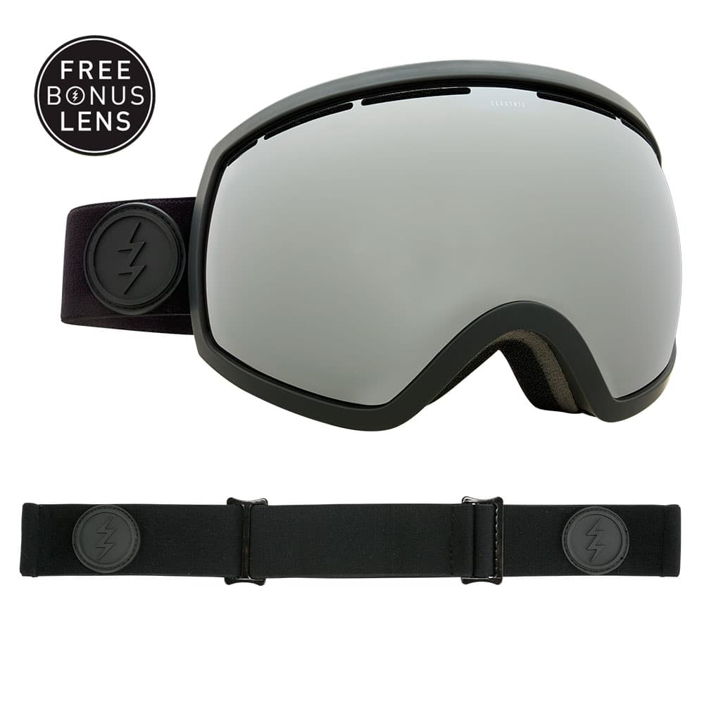 Product gallery image number 1 for product EG2 Ski Goggles - Matte Black Frame - Brose/Silver Chrome Lens + Bonus Lens