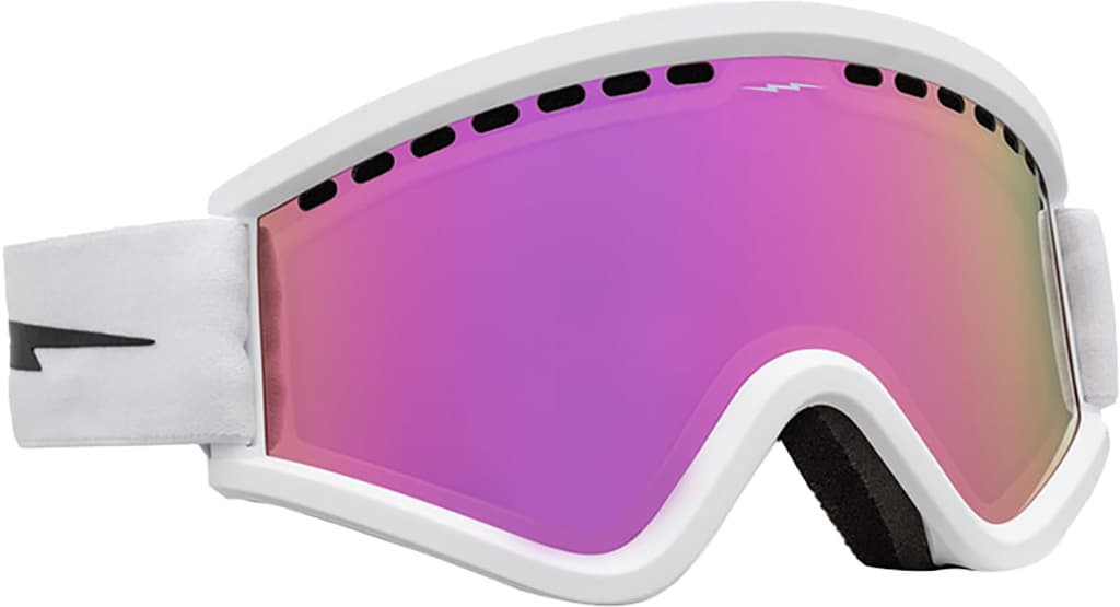 Product gallery image number 1 for product EGV Snow Goggles - Matte White - Pink Chrome Lens - Unisex