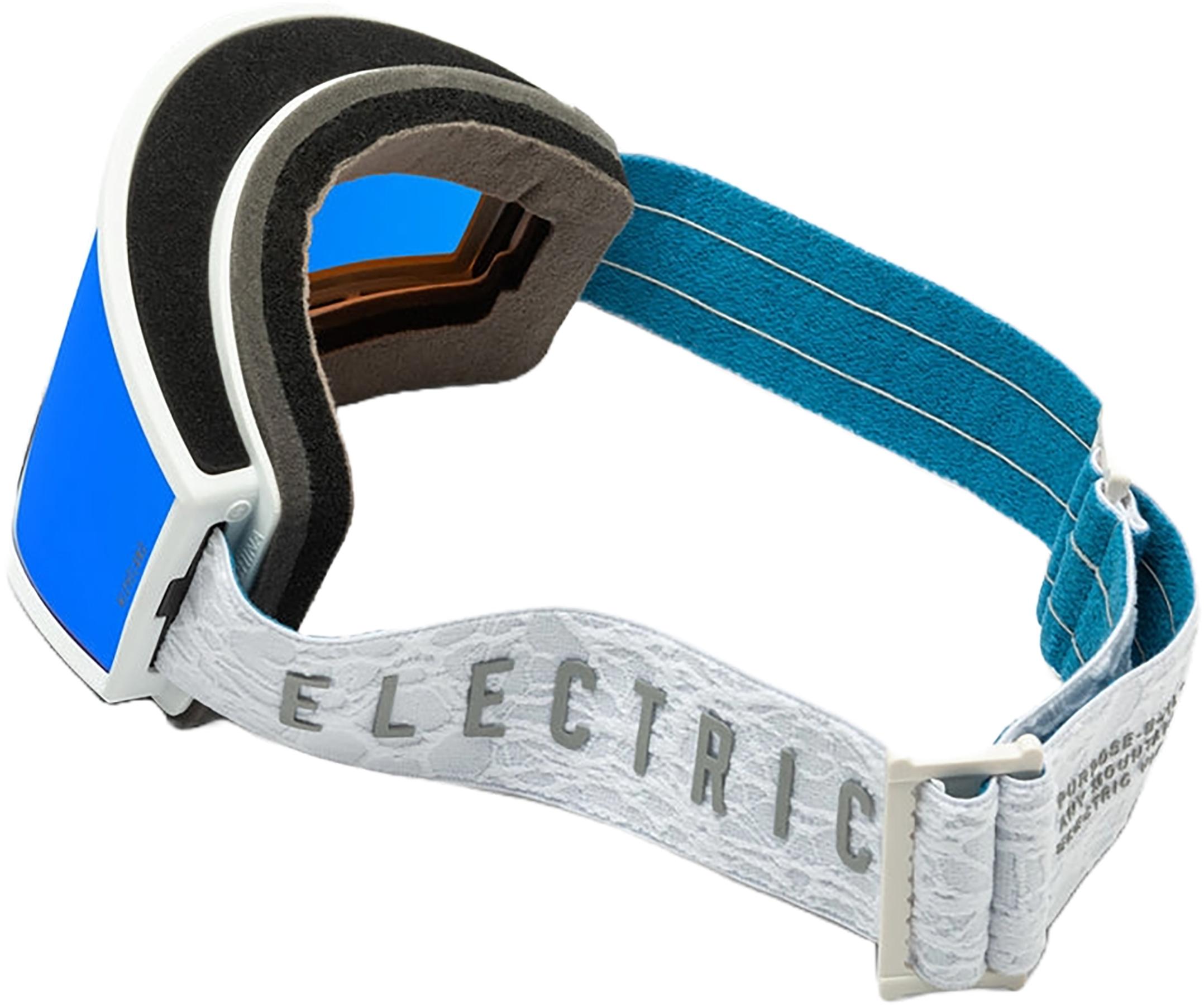 Product gallery image number 3 for product Kleveland Goggles - Matte White Nuron - Blue Chrome - Unisex