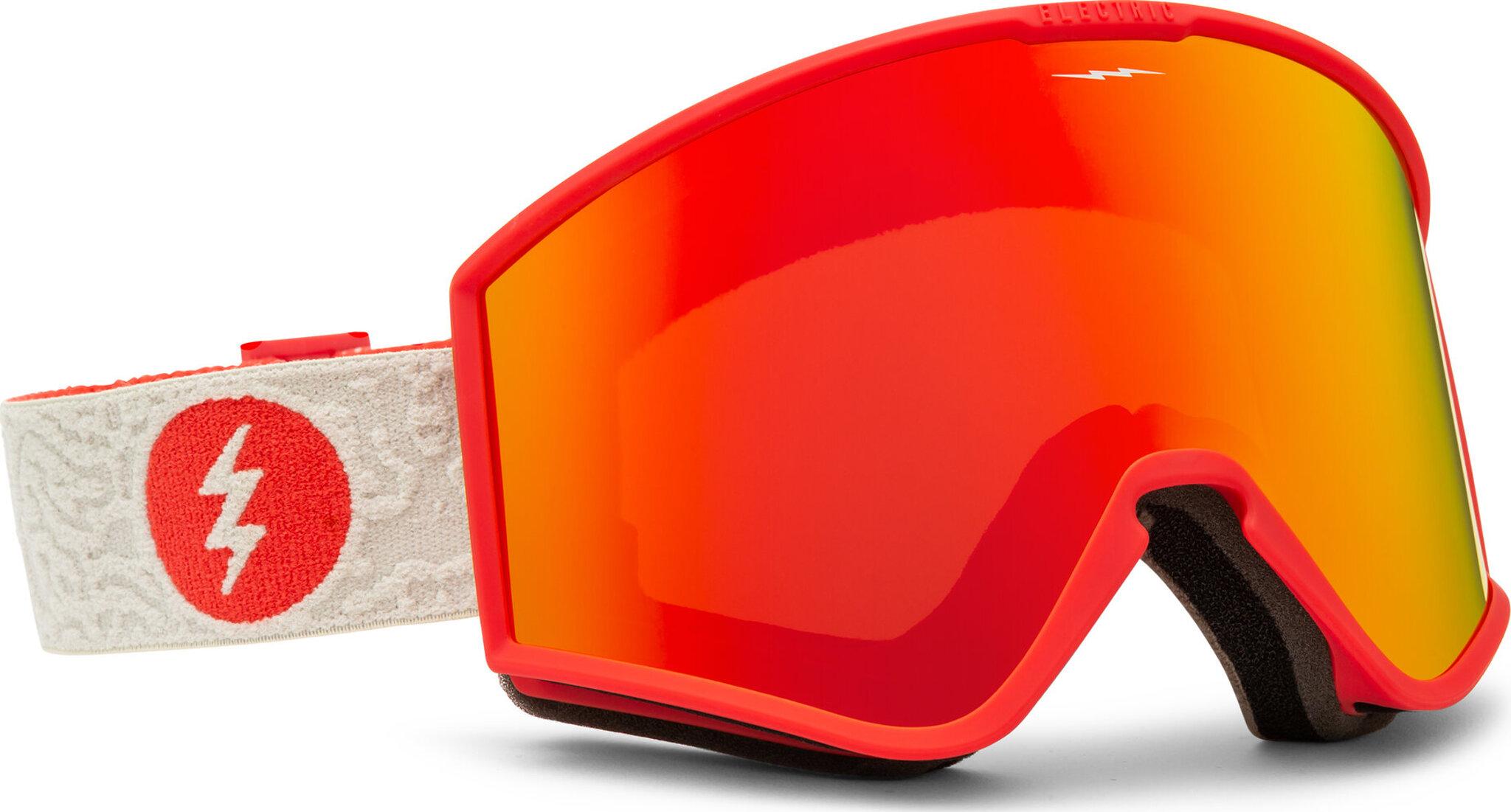 Product image for Kleveland Goggles - Flood Red Frame - Red Chrome Lens - With bonus lens