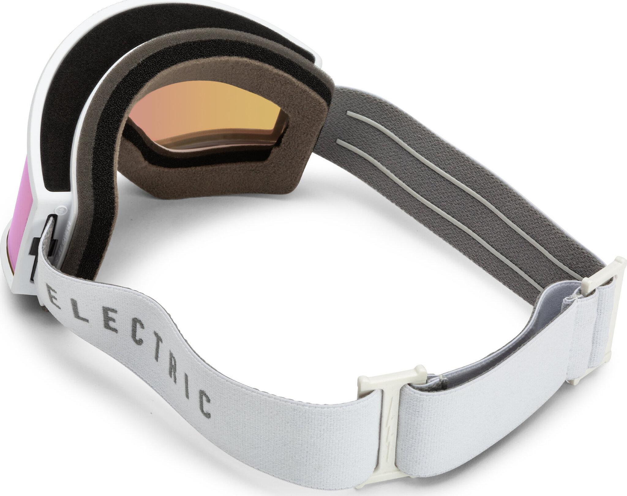 Product gallery image number 2 for product Kleveland Goggles - Matte White Frame - Pink Chrome Lens - With bonus lens