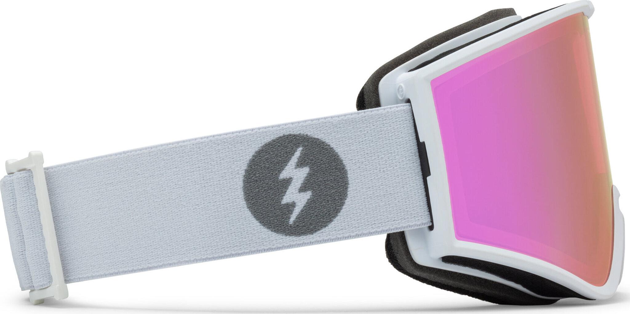 Product gallery image number 4 for product Kleveland Goggles - Matte White Frame - Pink Chrome Lens - With bonus lens