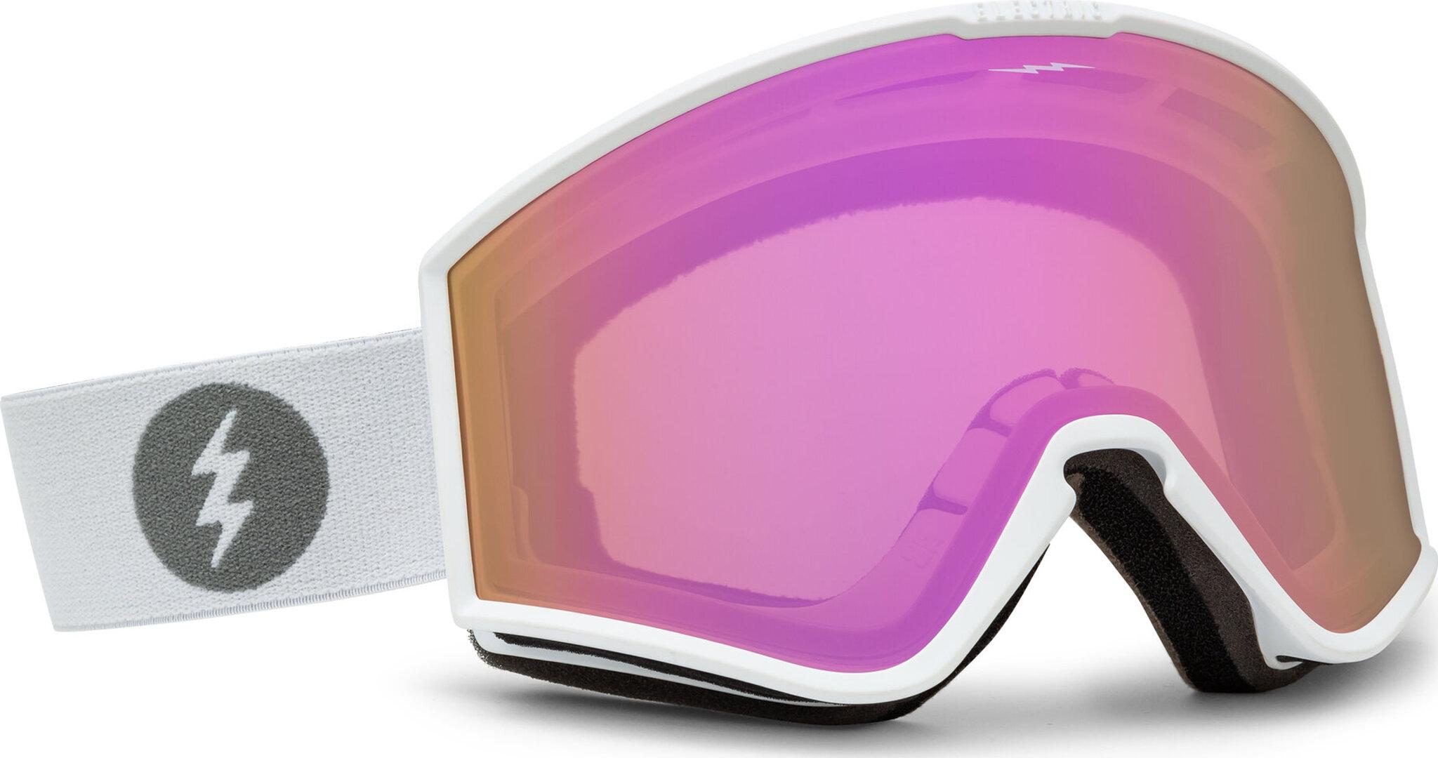 Product gallery image number 1 for product Kleveland Goggles - Matte White Frame - Pink Chrome Lens - With bonus lens