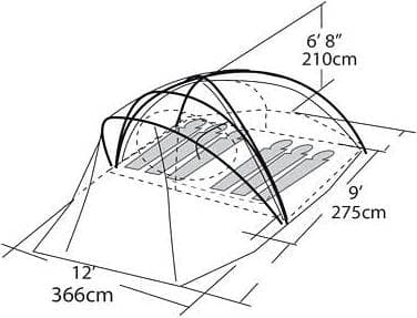 Product gallery image number 4 for product Bon Echo Tour 600 Tent - 6 Person