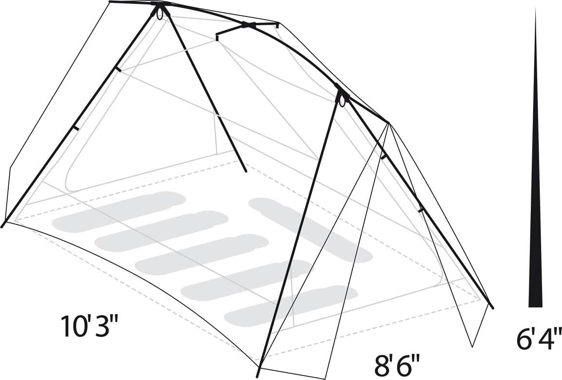 Product gallery image number 3 for product Timberline SQ Outfitter Tent - 6-person