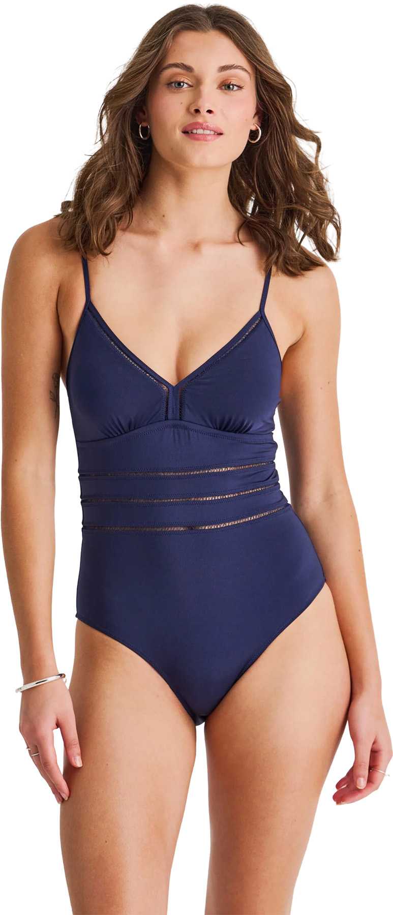 Image de produit pour Maillot de bain une pièce style cami avec insertions crochet - Femme