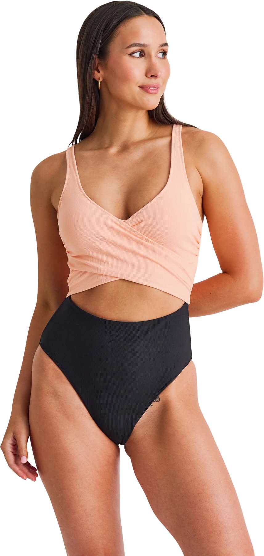 Image de produit pour Maillot de bain une pièce croisé à jambe très échancrée - Femme