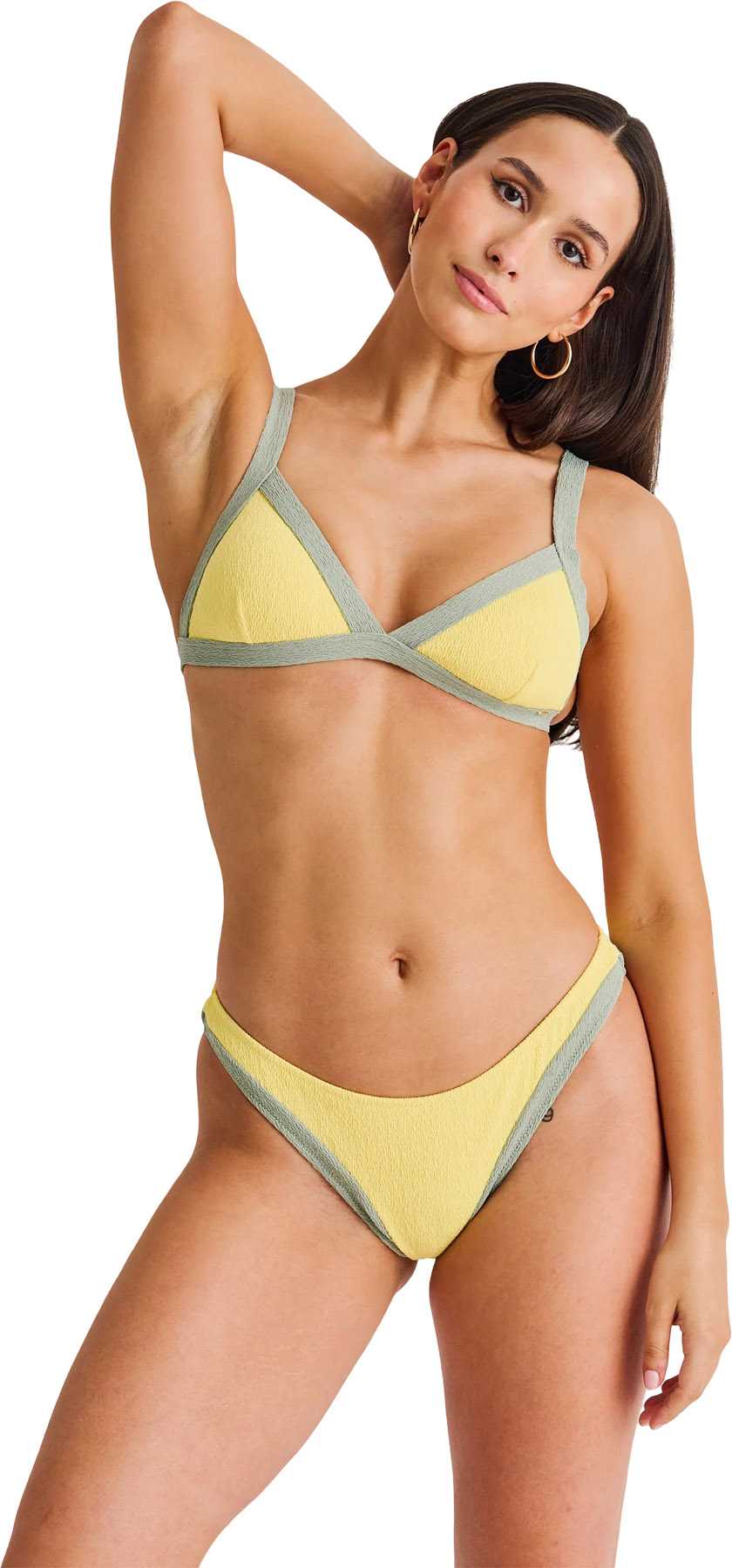 Image de produit pour Haut de bikini triangle à bande contrastante - Femme