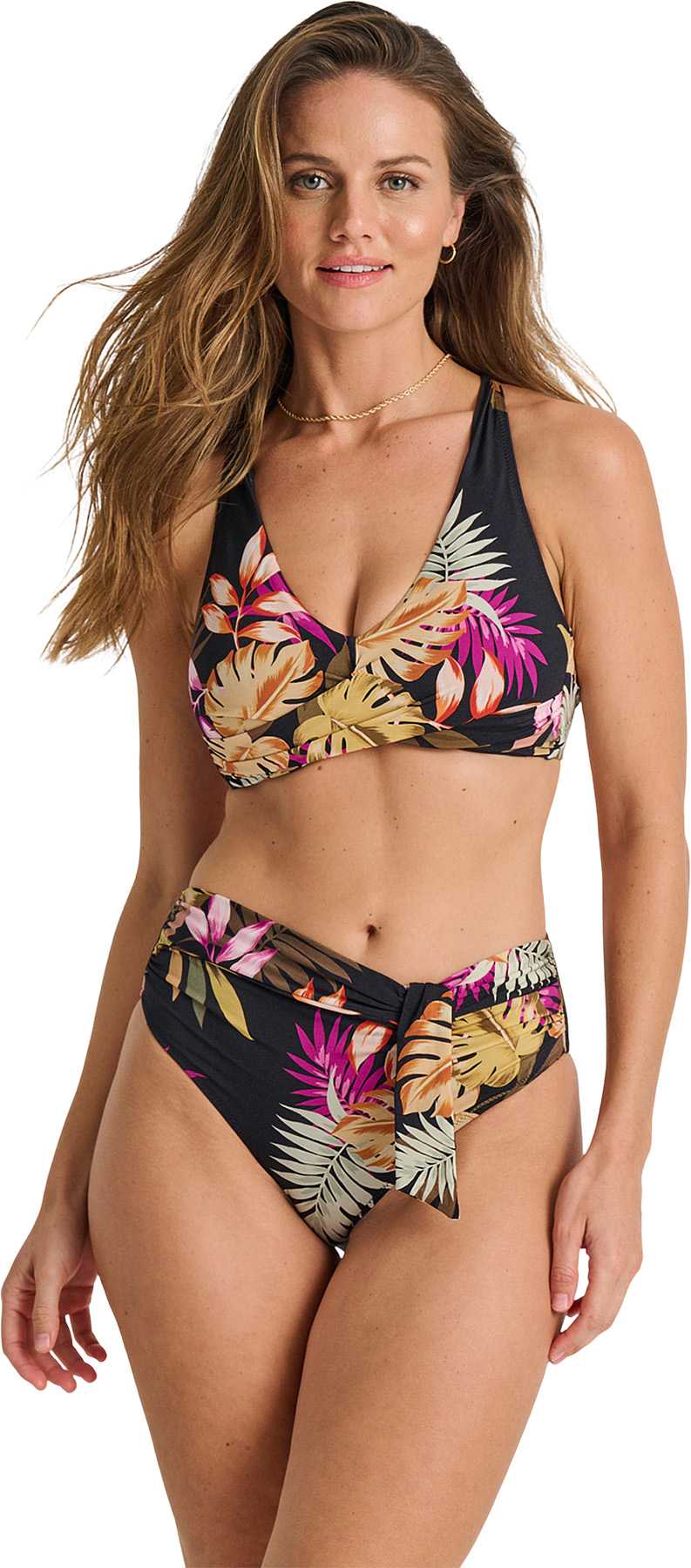 Image de produit pour Bas de bikini taille haute rétro - Femme