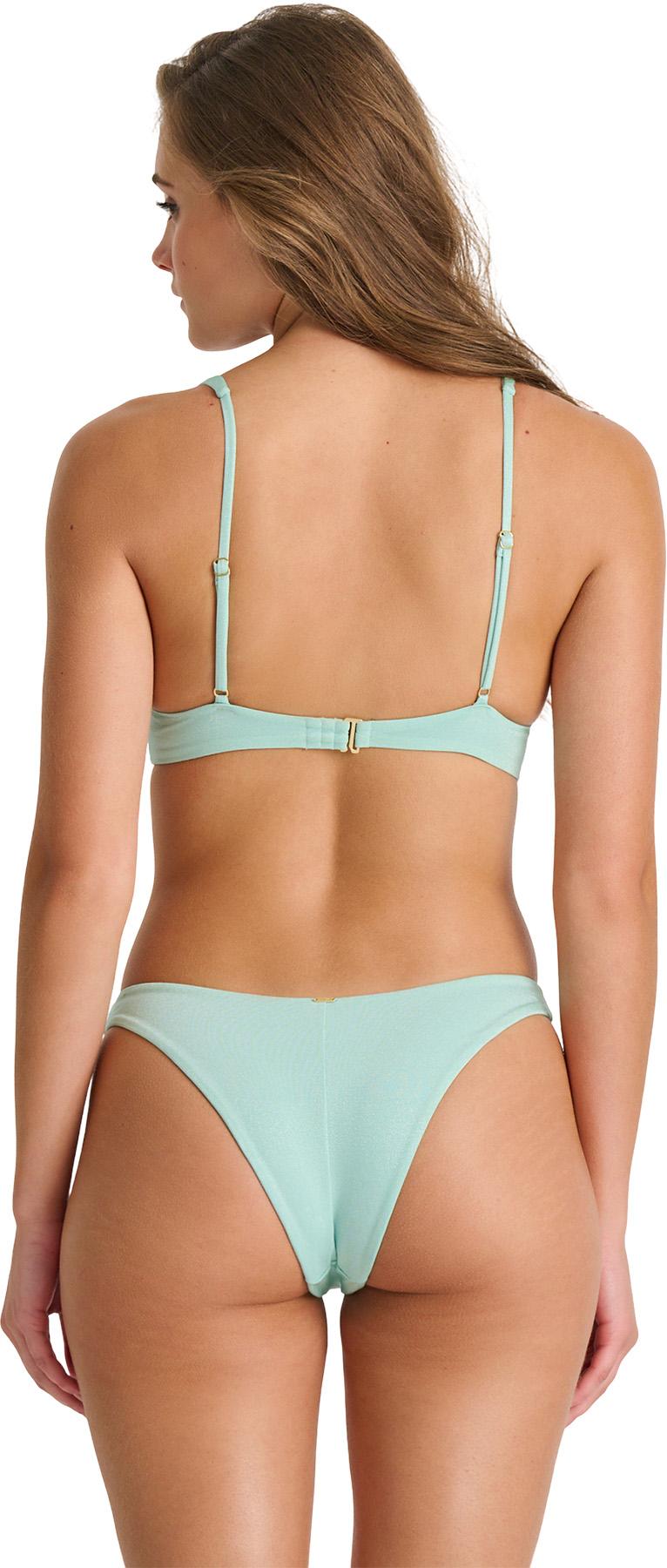 Product gallery image number 2 for product Shiny O-Ring Bikini Top with Removable Cups - Women's