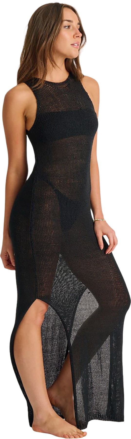 Product gallery image number 3 for product Low Back Side Slits Tape Yarn Cover-Up Dress - Women's