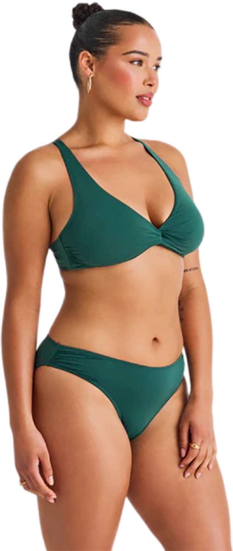 Numéro de l'image de la galerie de produits 3 pour le produit Haut de bikini écourté torsadé sur le devant bonnet D - Femme