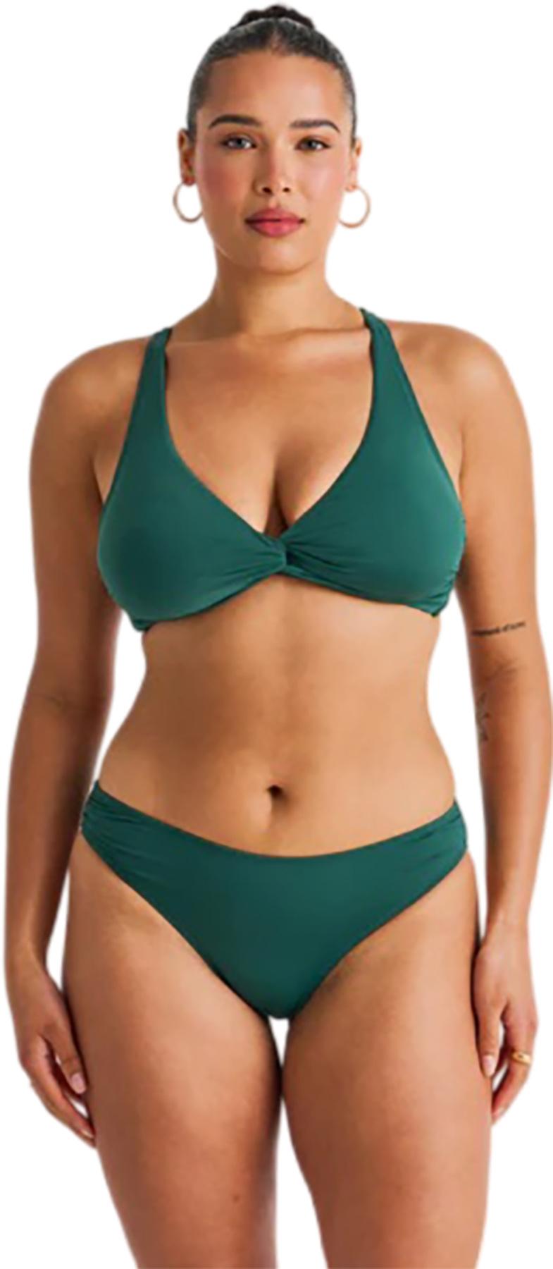 Image de produit pour Haut de bikini écourté torsadé sur le devant bonnet D - Femme