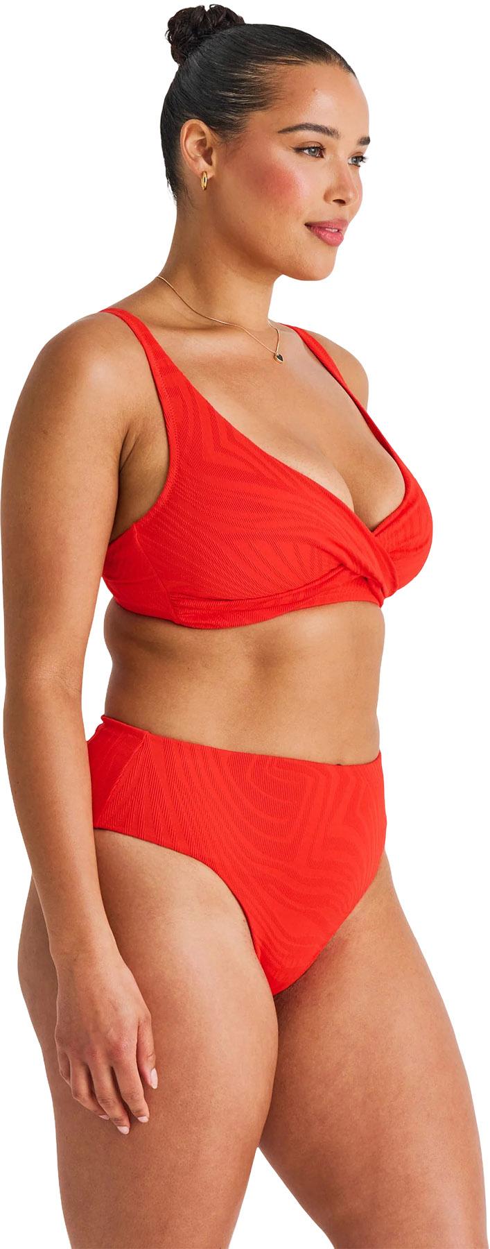 Numéro de l'image de la galerie de produits 5 pour le produit Bas de bikini taille rétro texturé - Femme