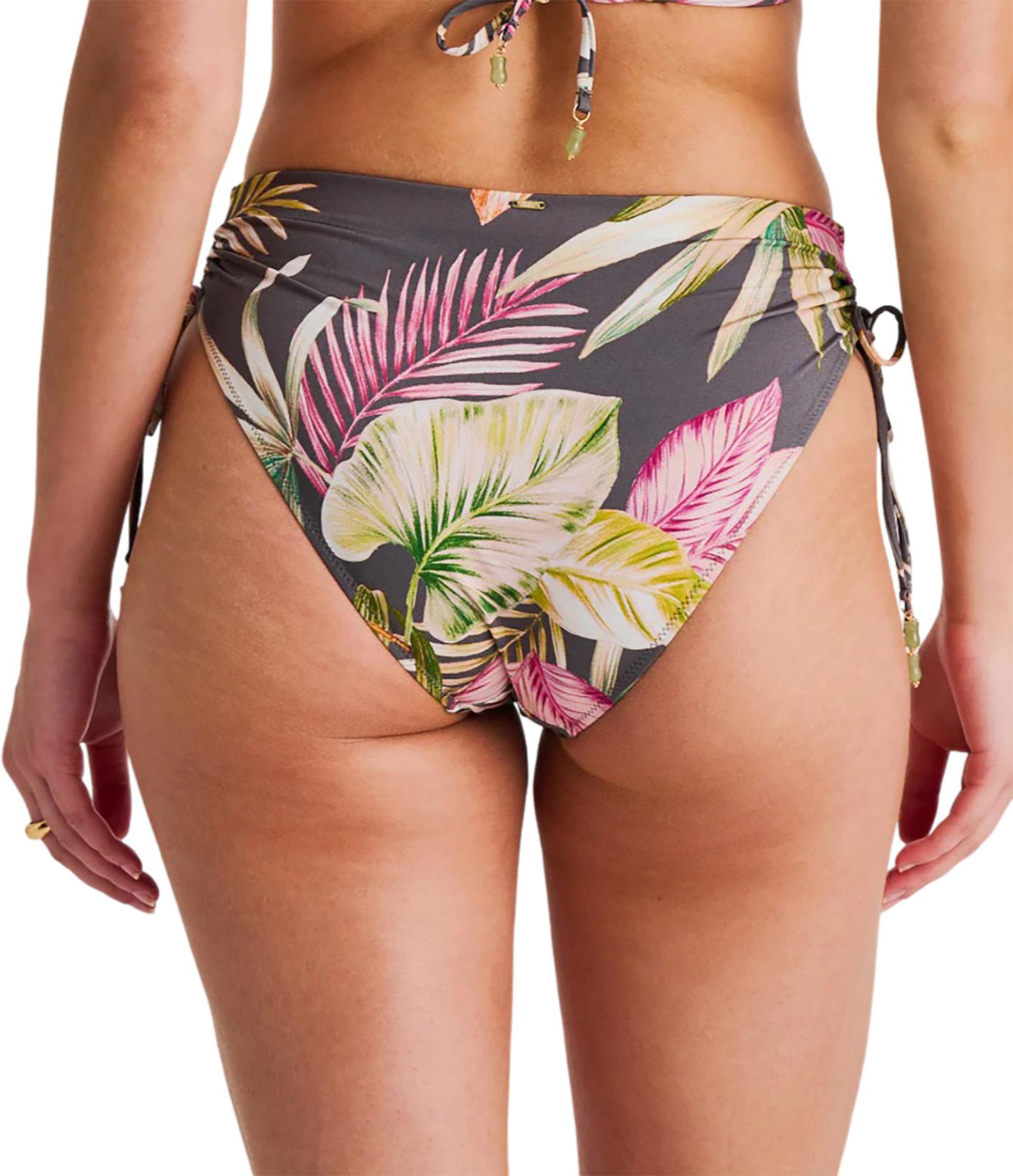 Numéro de l'image de la galerie de produits 2 pour le produit Bas de bikini froncé à taille rétro - Femme