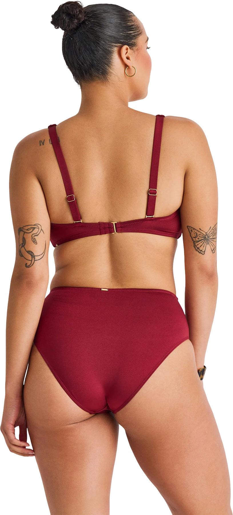 Product gallery image number 3 for product Deep V Mesh Insert Crop Bikini Top - Women's
