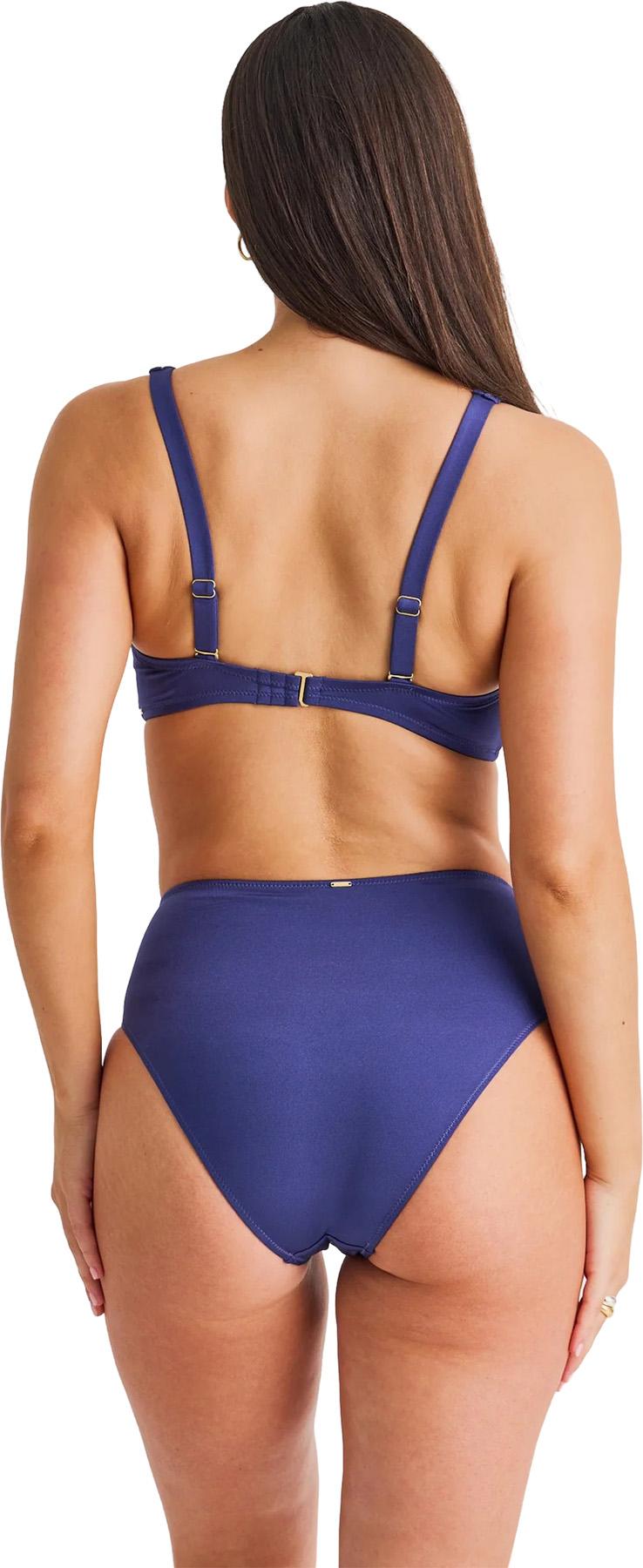 Numéro de l'image de la galerie de produits 3 pour le produit Bas de bikini à taille rétro avec empiècement en filet - Femme