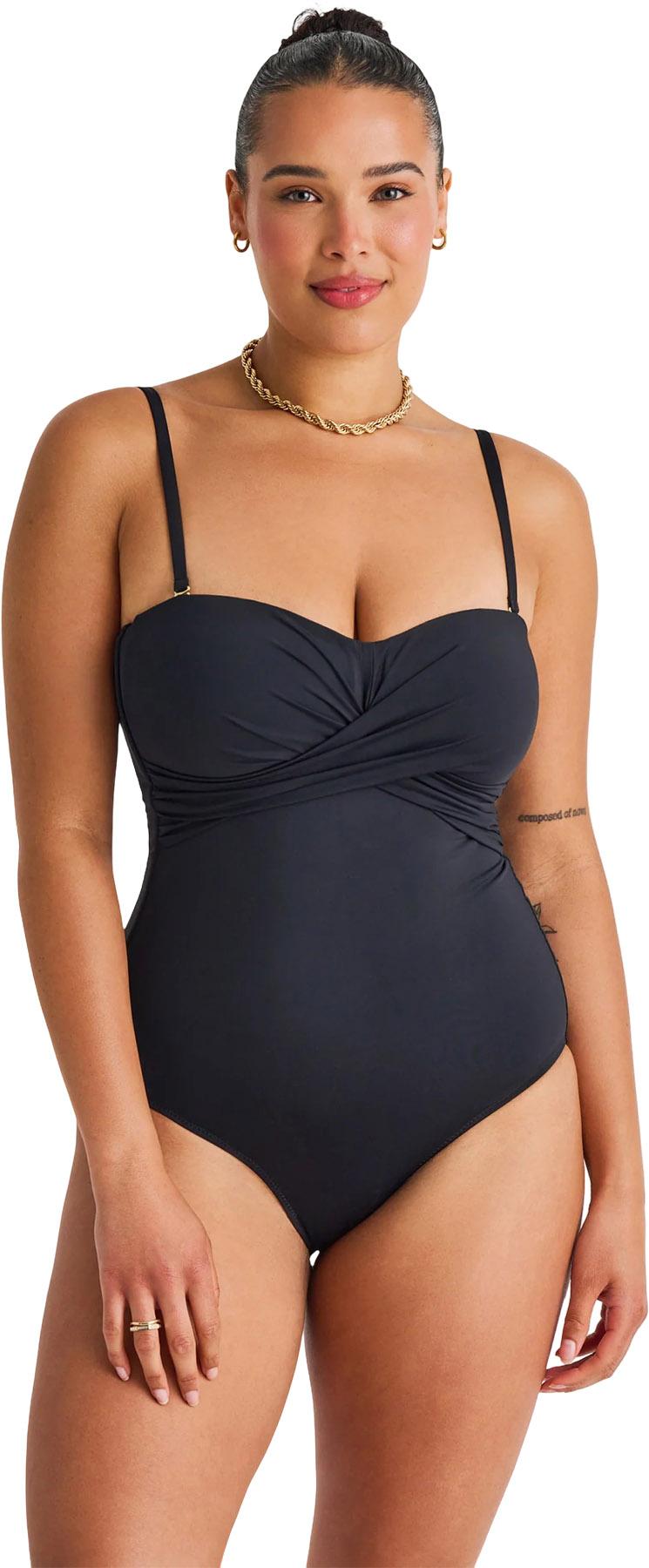 Product gallery image number 3 for product Front Twist Bandeau One-Piece Swimsuit - Women's