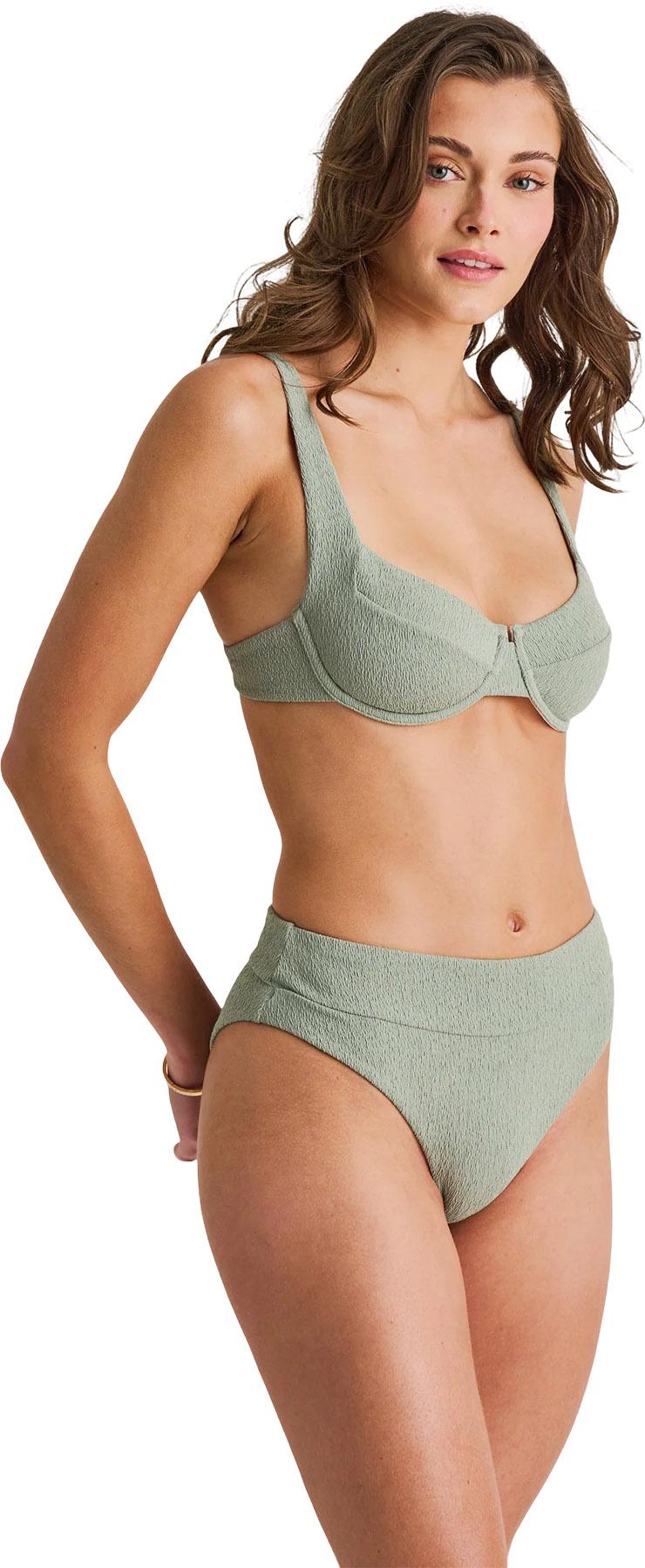 Numéro de l'image de la galerie de produits 5 pour le produit Bas de bikini taille rétro à bande large - Femme