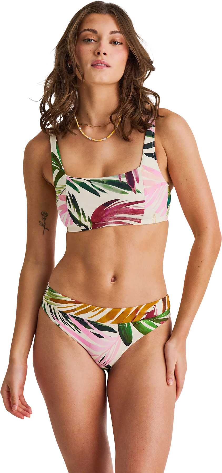 Image de produit pour Haut de bikini écourté à encolure carrée - Femme