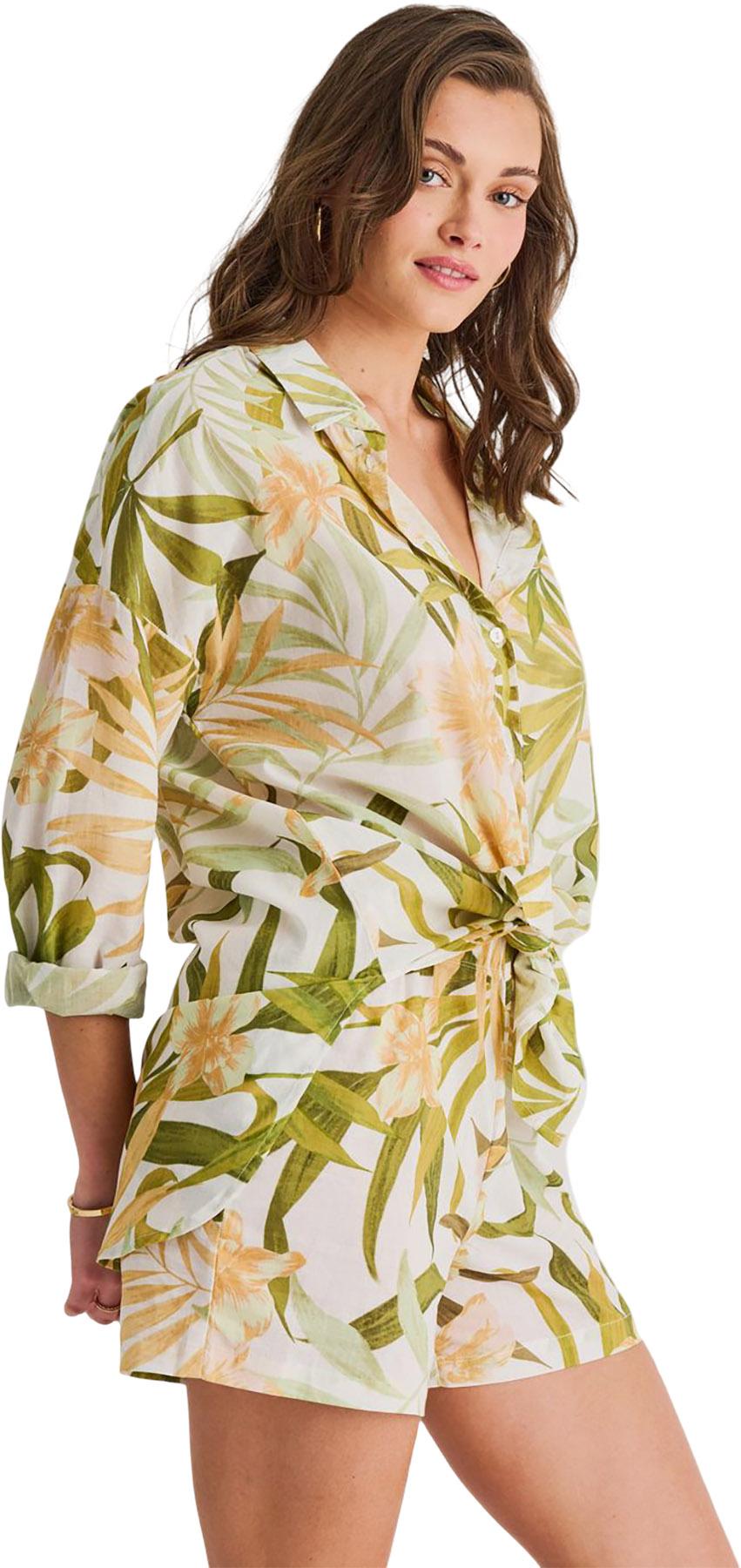 Product gallery image number 8 for product Chemise cache-maillot en voile de coton léger - Femme