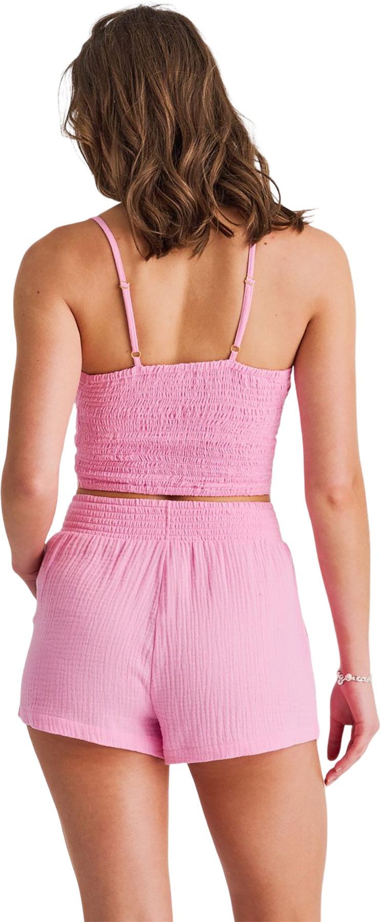 Product gallery image number 2 for product Haut cache-maillot caraco en coton contrecollé - Femme