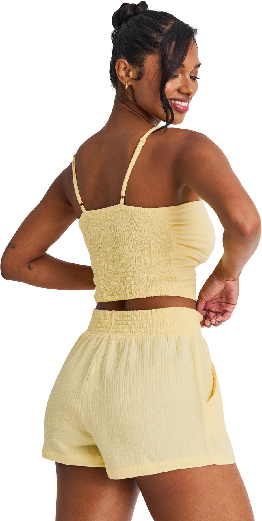 Product gallery image number 3 for product Haut cache-maillot caraco en coton contrecollé - Femme