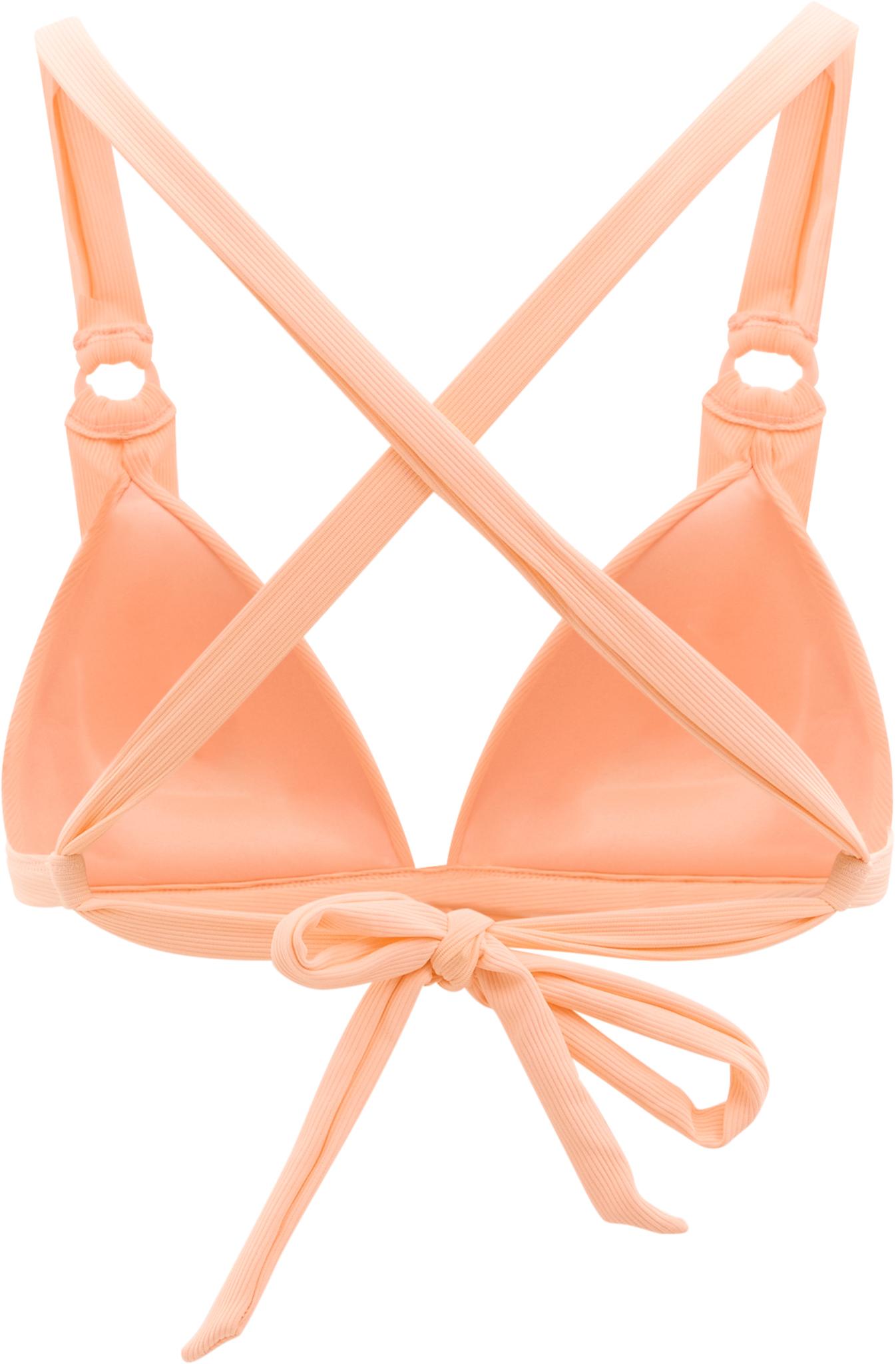 Product gallery image number 2 for product Haut de bikini triangle avec bonnets moulés et détail d’anneau - Femme