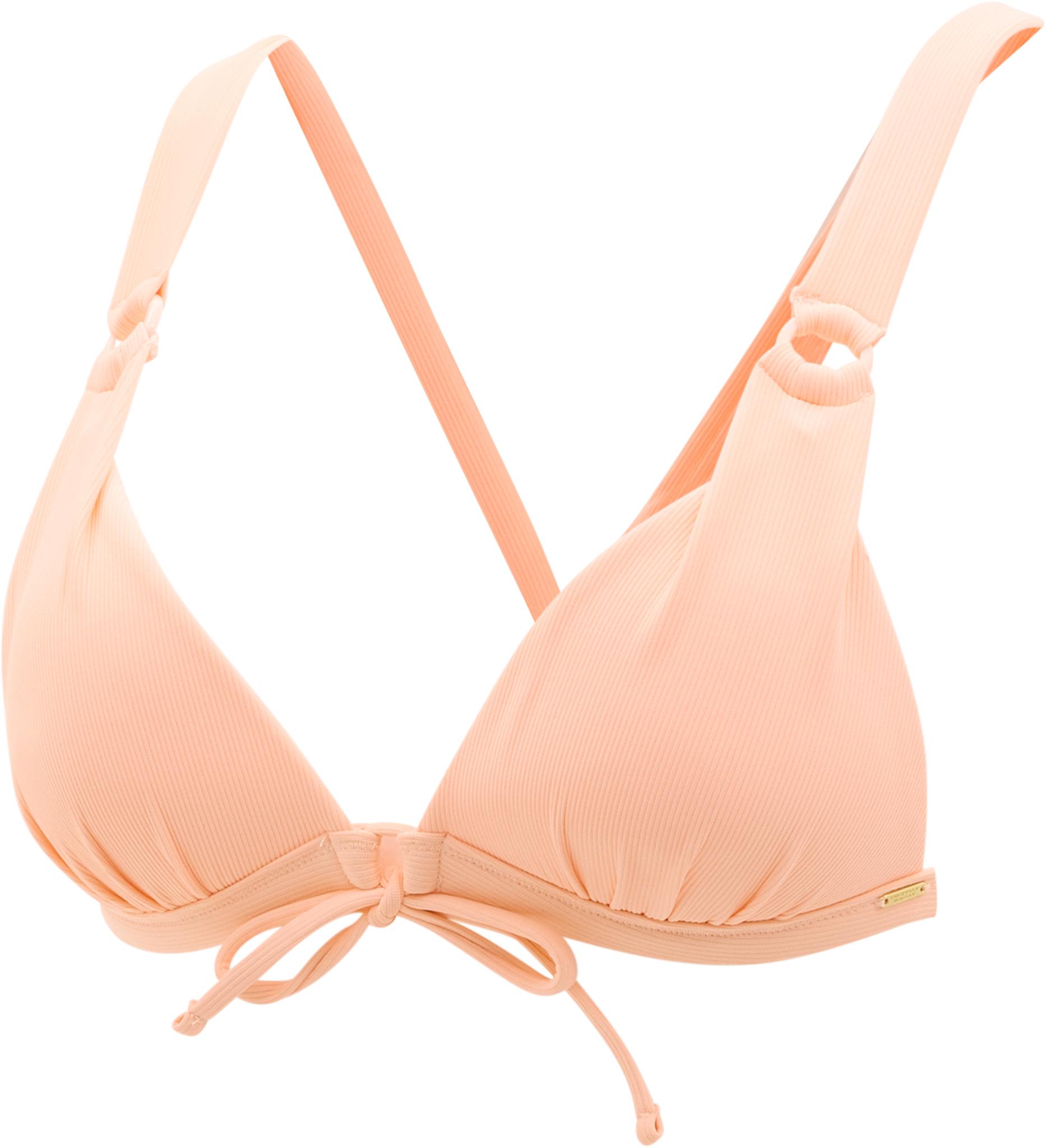Product gallery image number 3 for product Haut de bikini triangle avec bonnets moulés et détail d’anneau - Femme