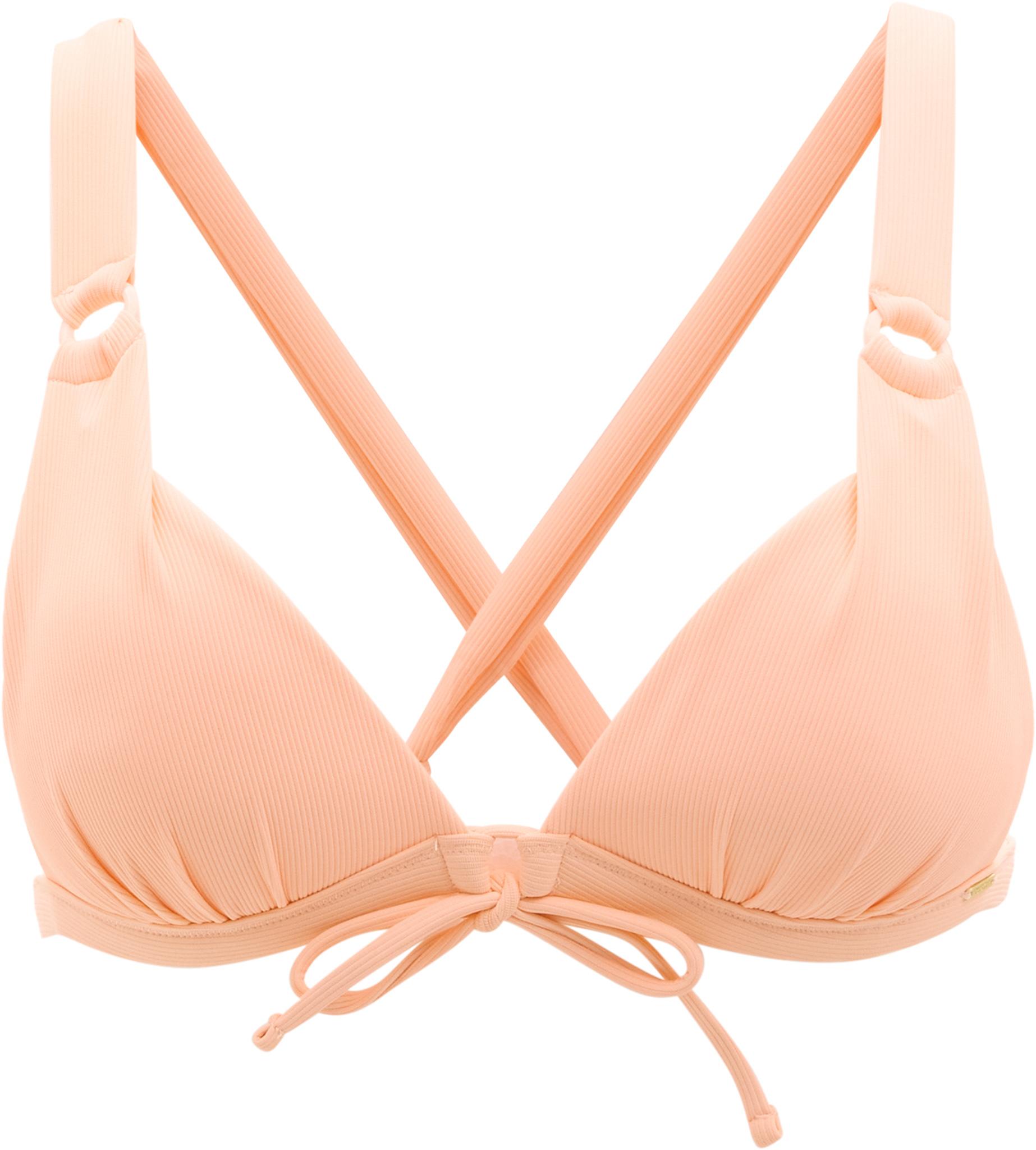 Product image for Haut de bikini triangle avec bonnets moulés et détail d’anneau - Femme