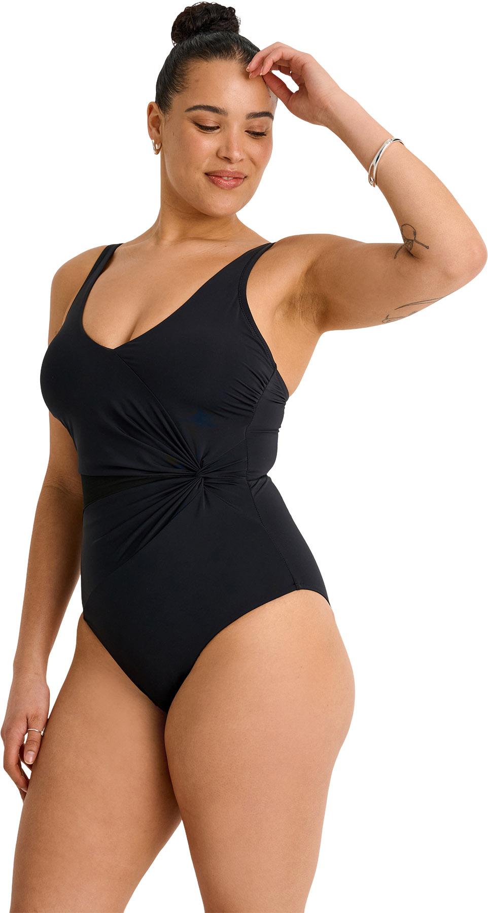 Product gallery image number 3 for product Mesh Panel One-Piece Swimsuit - Women's