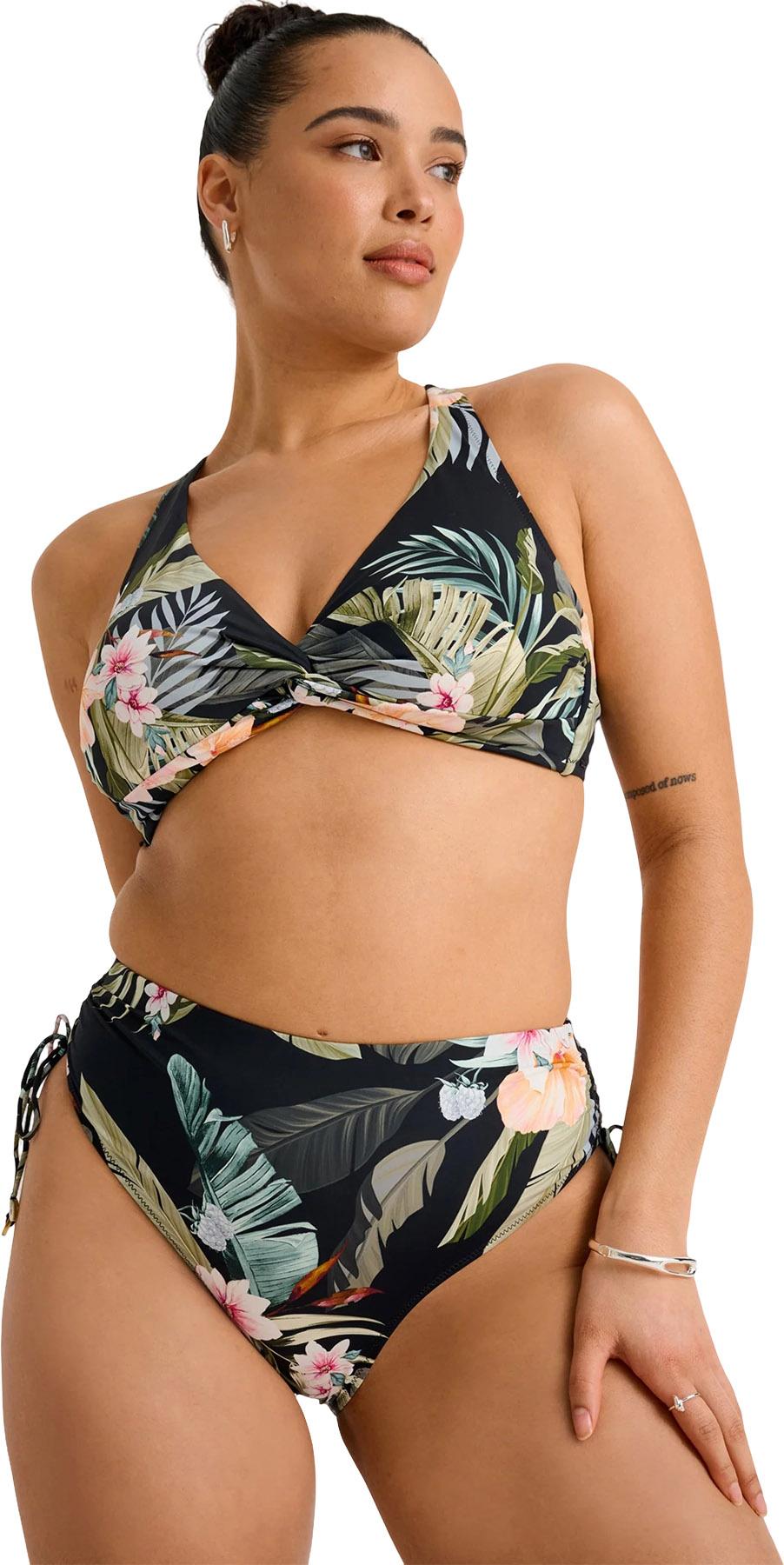 Product gallery image number 4 for product Shirred Sides Semi-High Leg Retro Waist Bikini Bottom - Women's