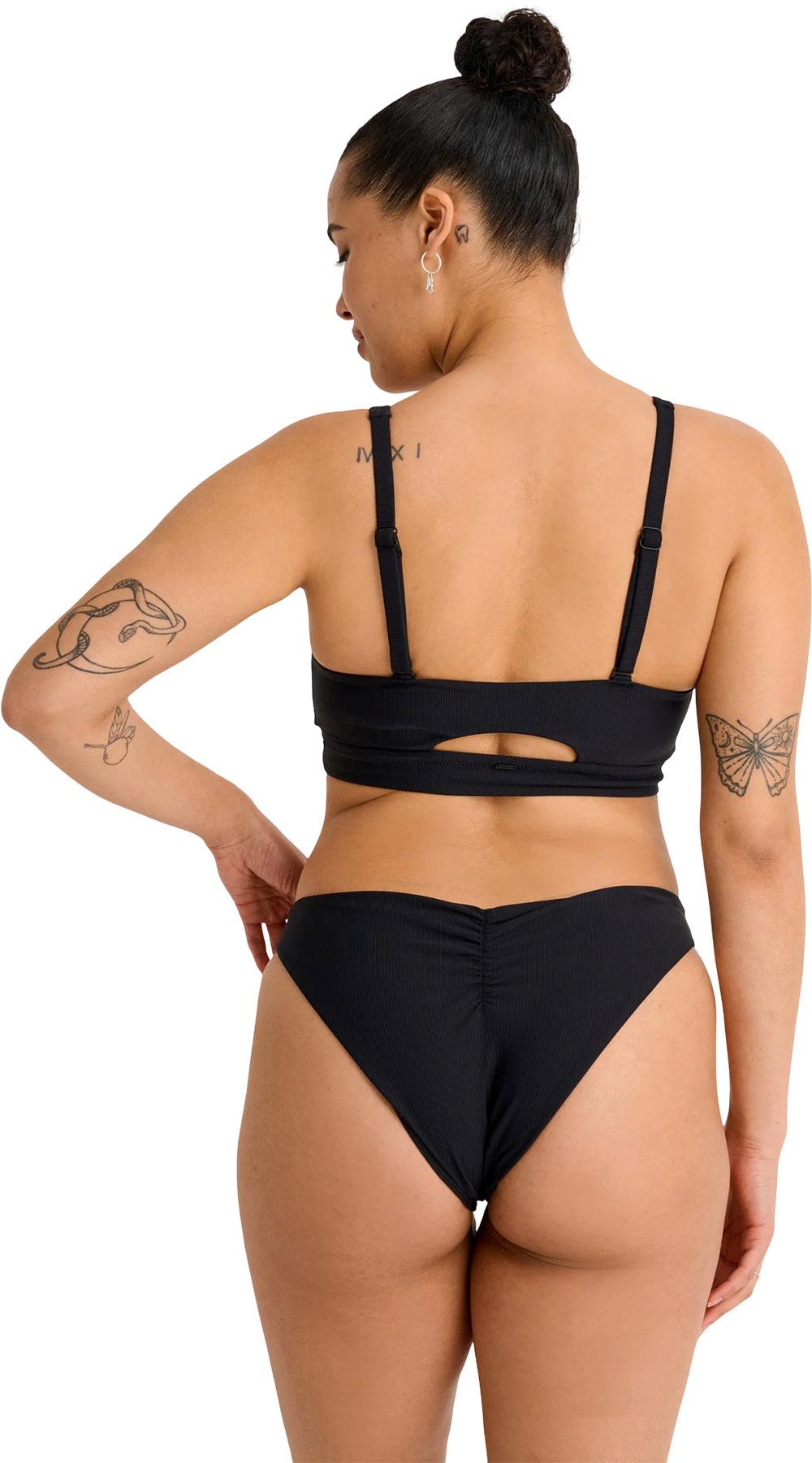 Product gallery image number 2 for product Rib Crop Bikini Top with Cutout - Women's