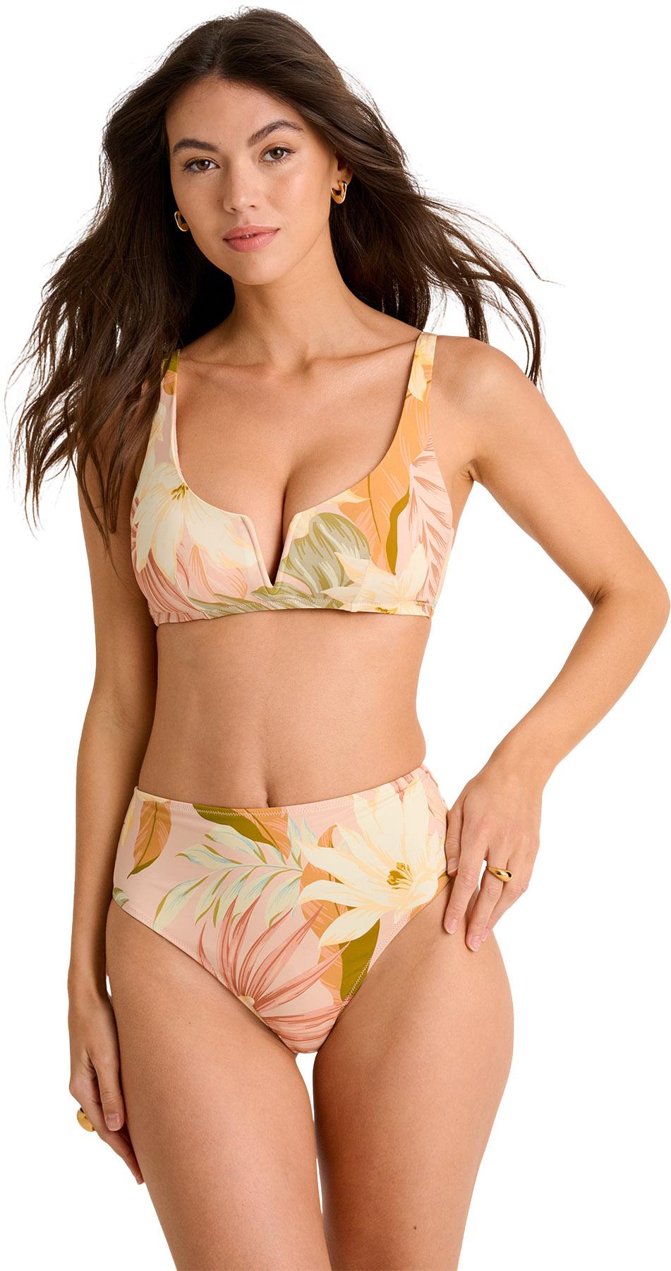 Product image for Retro High-Waist Semi-High Leg Bikini Bottom - Women's