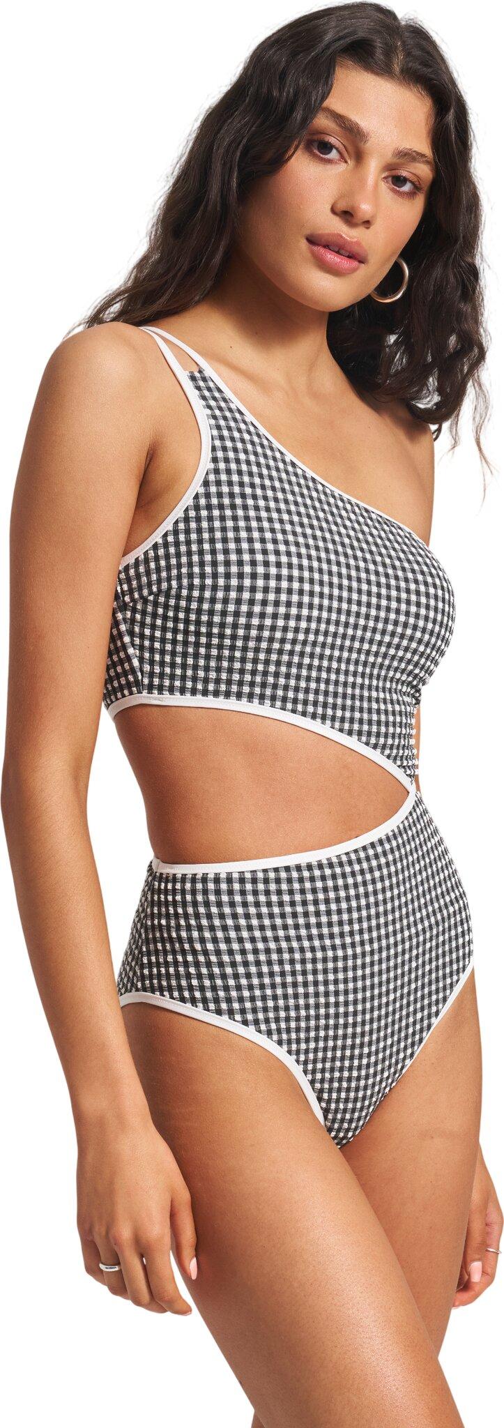 Product gallery image number 5 for product Alba Textured Cami One-Piece with Cutout - Women's