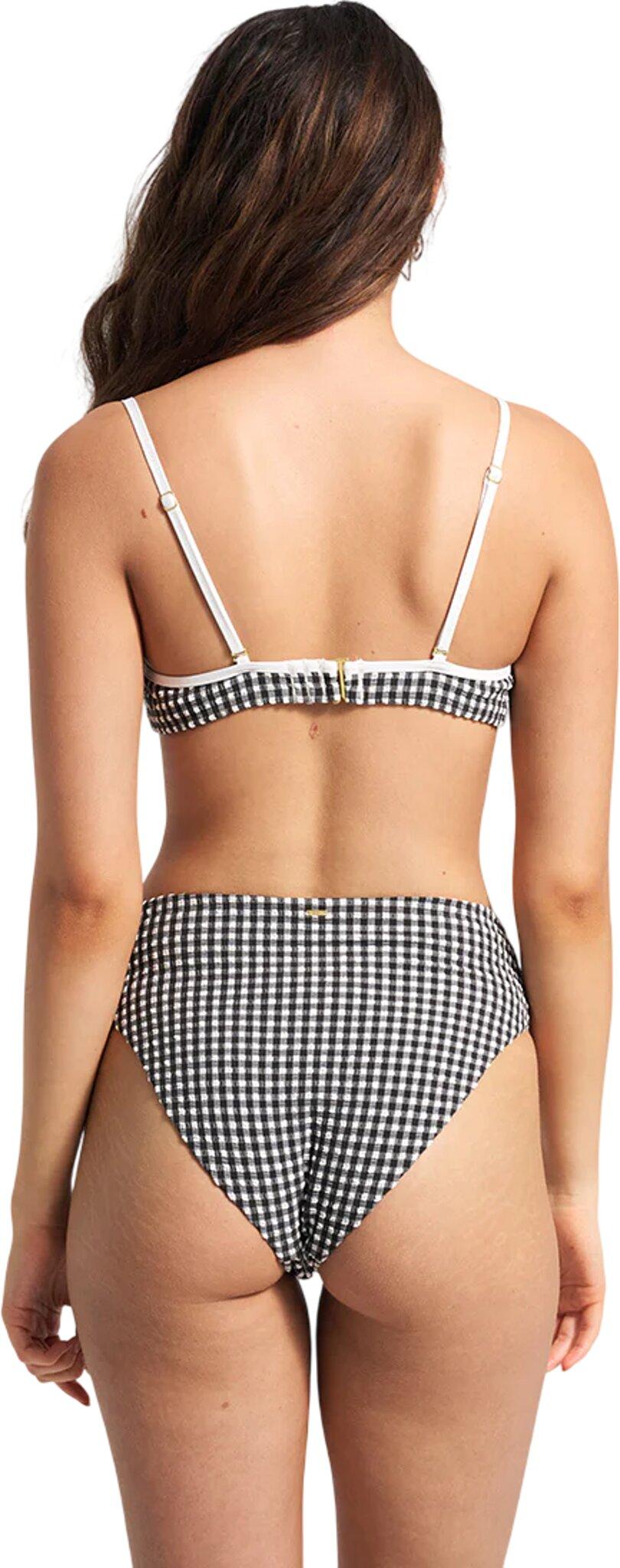 Product gallery image number 4 for product Biarritz Textured Retro Waist High-Leg Bikini Bottom - Women's