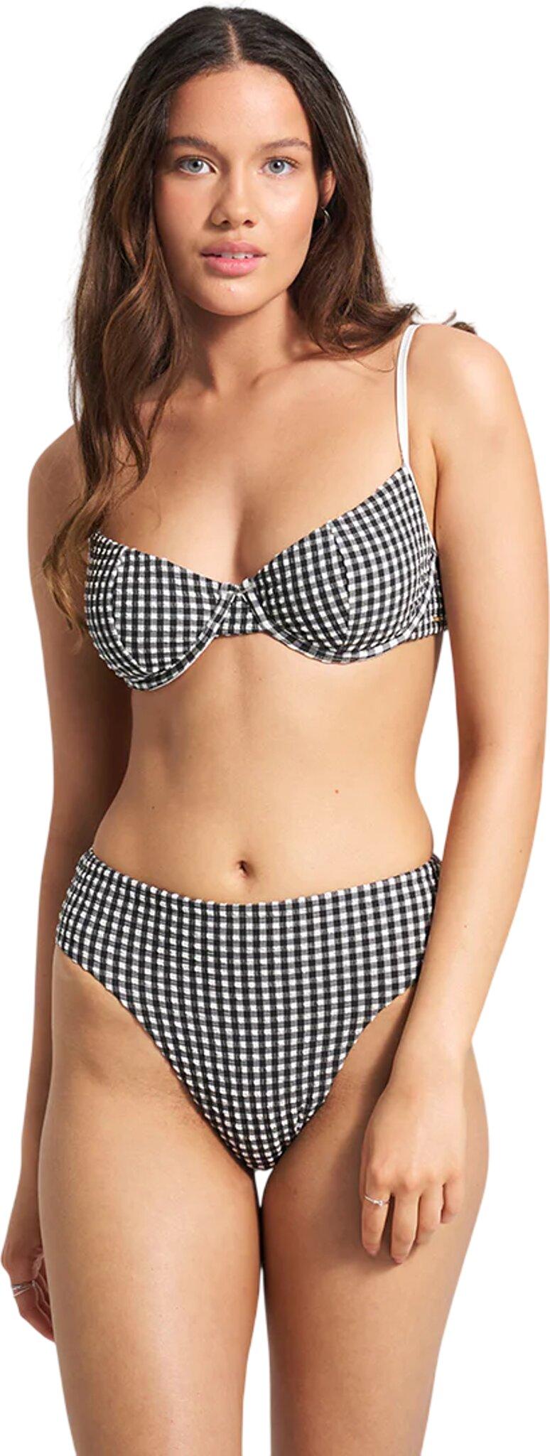 Product image for Biarritz Textured Retro Waist High-Leg Bikini Bottom - Women's