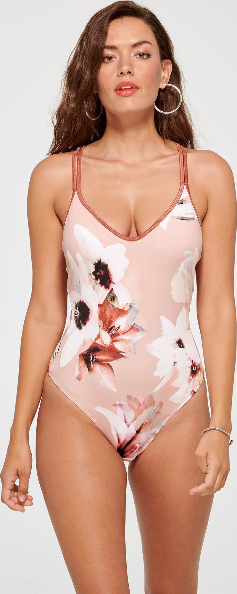 Product gallery image number 1 for product Maillot de bain une-pièce plongeant à dos croisé - Femme