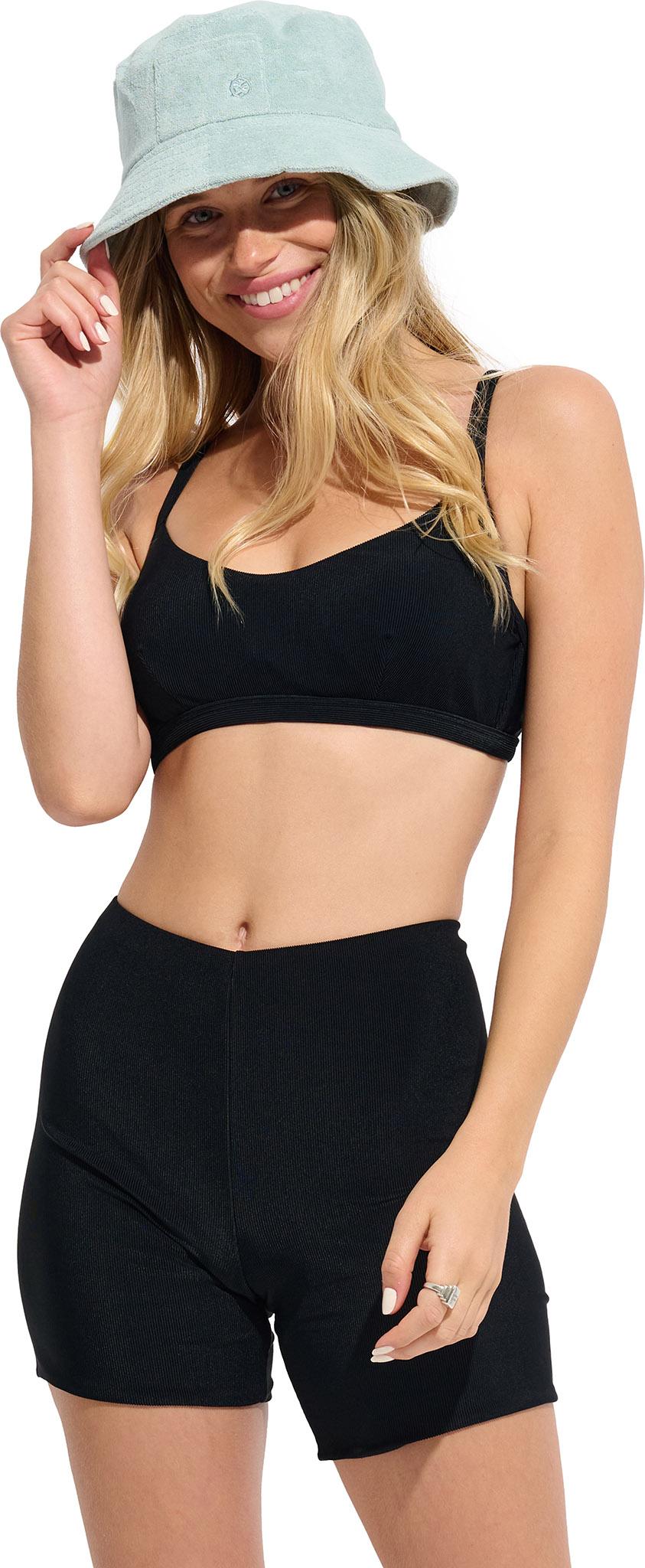 Product gallery image number 3 for product High-Waist Recycled Rib Biker Shorts - Women's