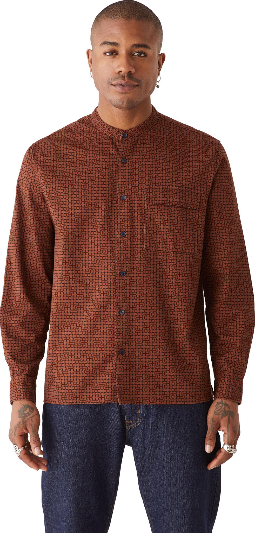 Product gallery image number 1 for product Printed Band Collar Shirt - Men's