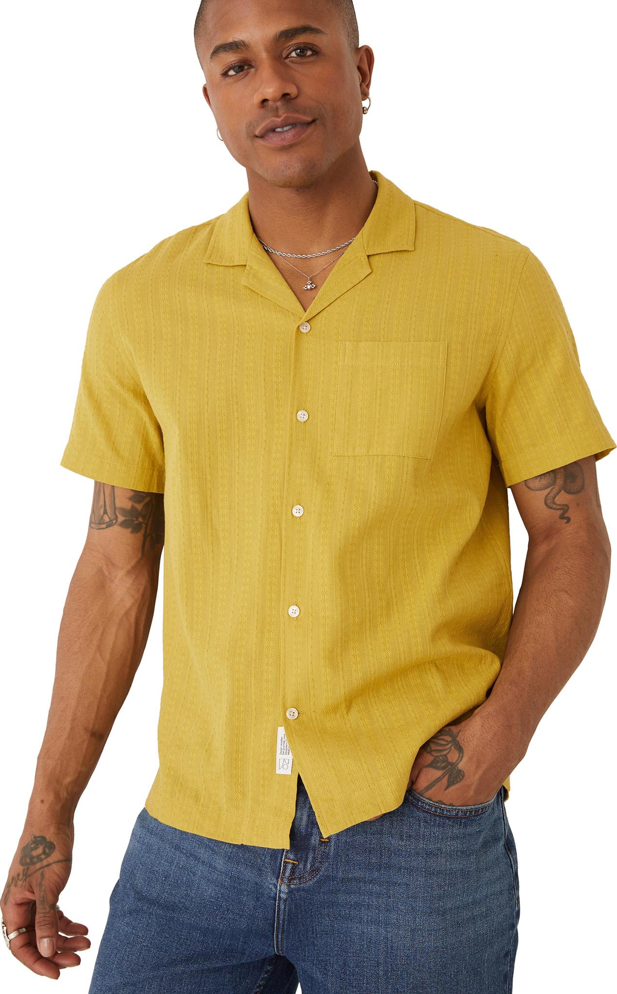 Product gallery image number 3 for product Resort Textured Camp Collar Shirt - Men's