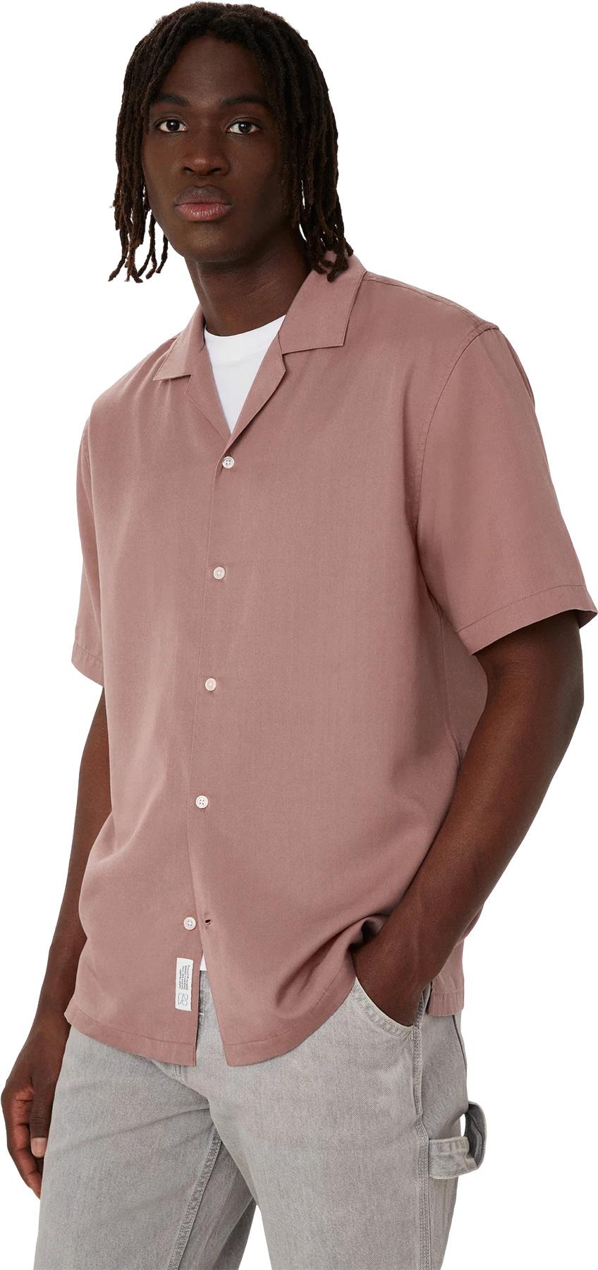 Chemise à manches courtes et col cranté fluide Homme Frank And