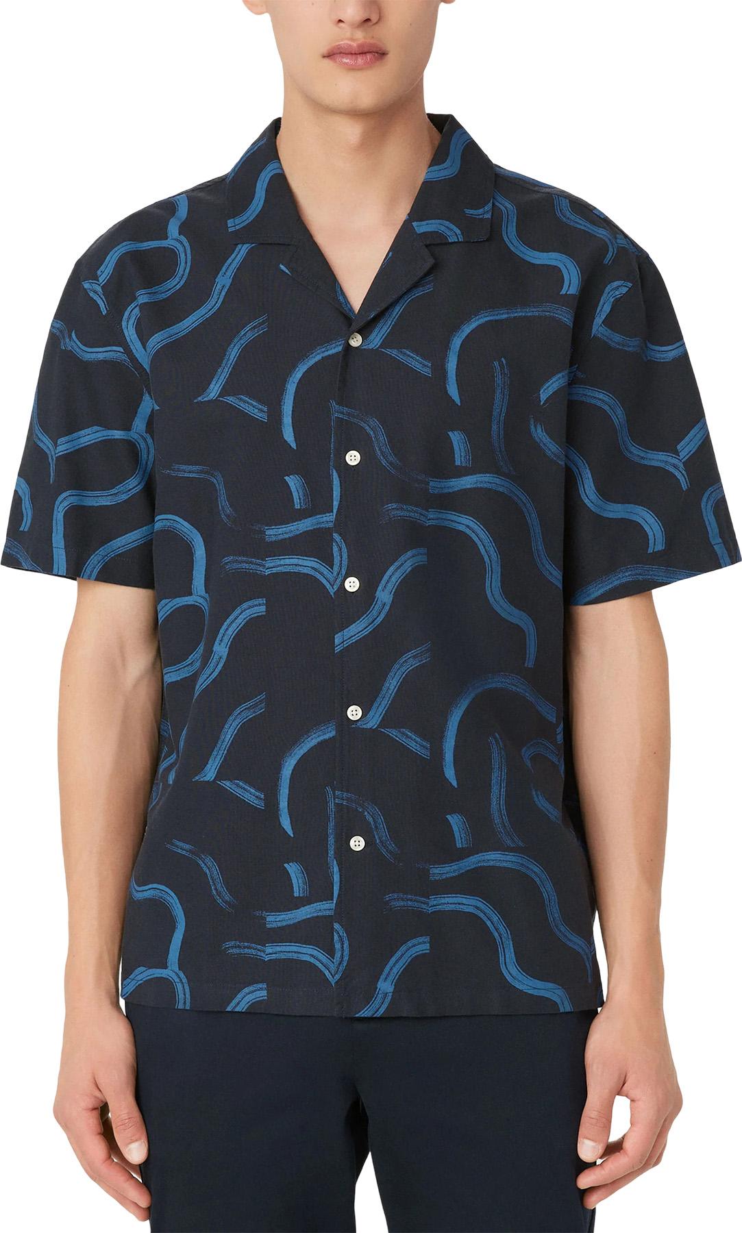 Numéro de l'image de la galerie de produits 1 pour le produit Chemise à col cranté abstraite - Homme